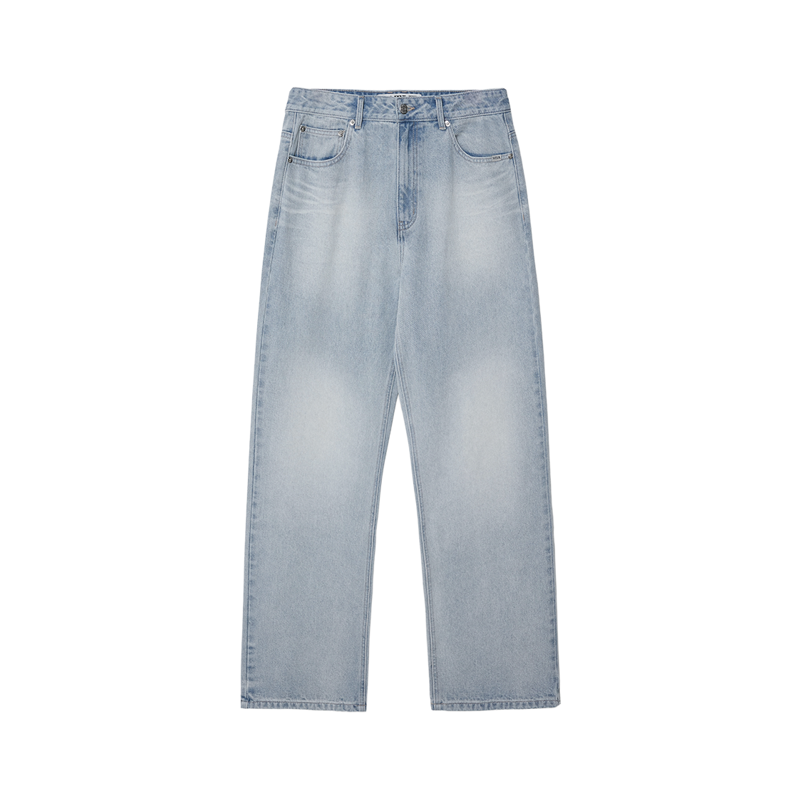 SA261MDP01LBL0 SATUR Straight Washed Denim Pants Light Blue