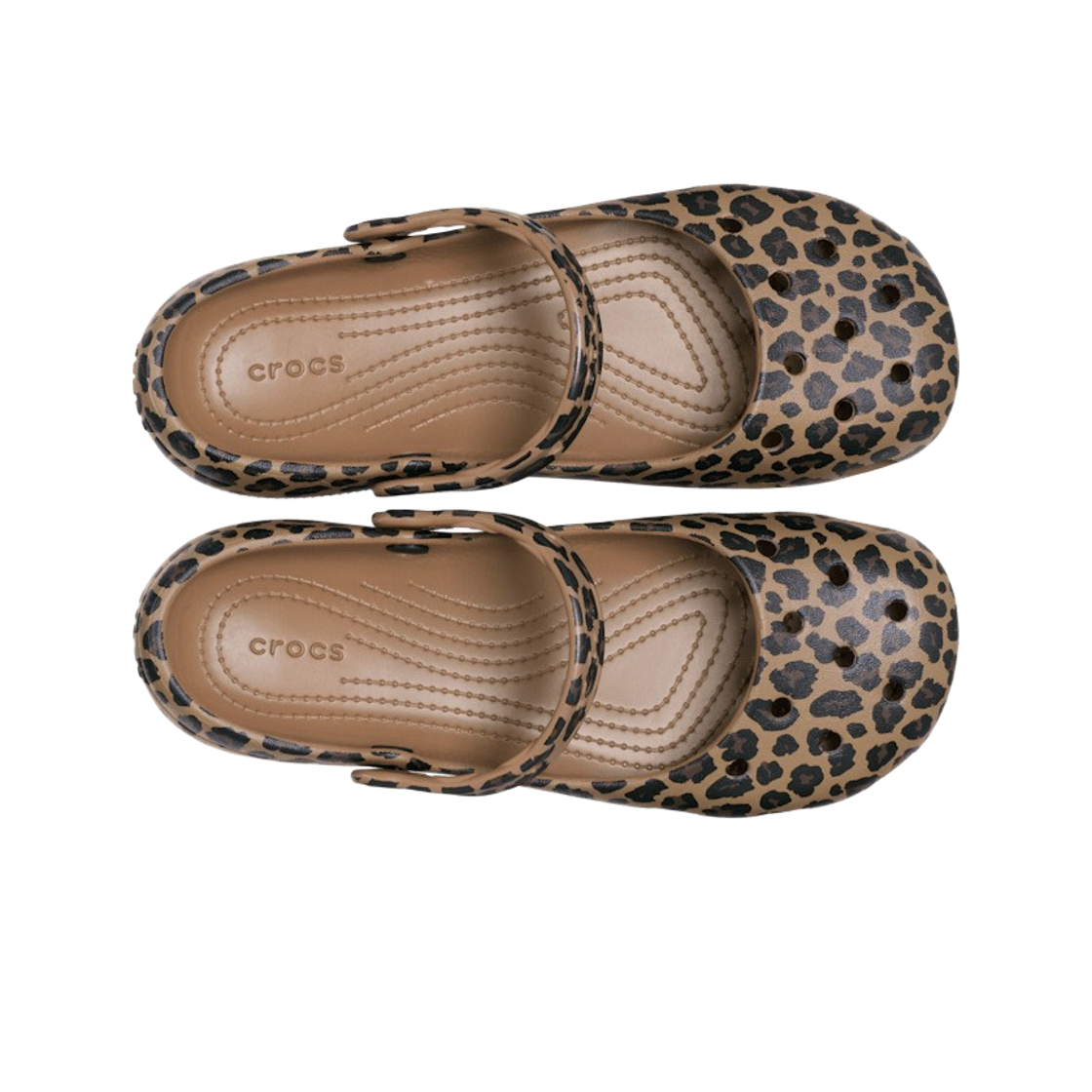 (W) 크록스 클래식 애니멀 발레 세피아 레오파드((W) Crocs Classic Animal Ballet Sepia Leopard) - 2