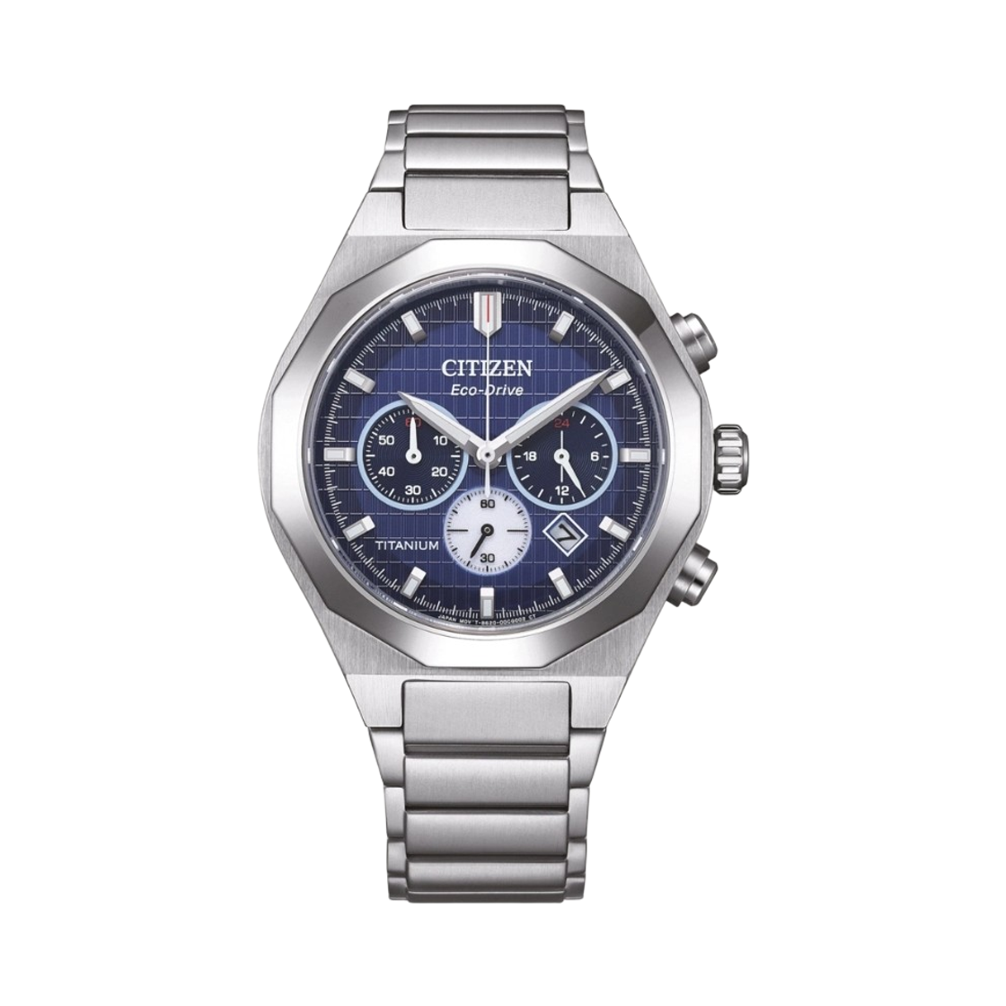 시티즌 젠신 센케이 에코드라이브 41mm 슈퍼 티타늄 실버 블루(Citizen Zenshin Senkei Eco-Drive 41mm Super Titanium Silver Blue) - 1