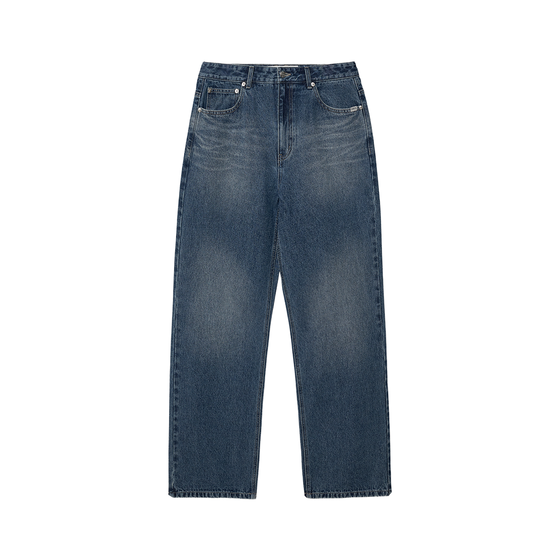 SA261MDP01BLE0 SATUR Straight Washed Denim Pants Blue