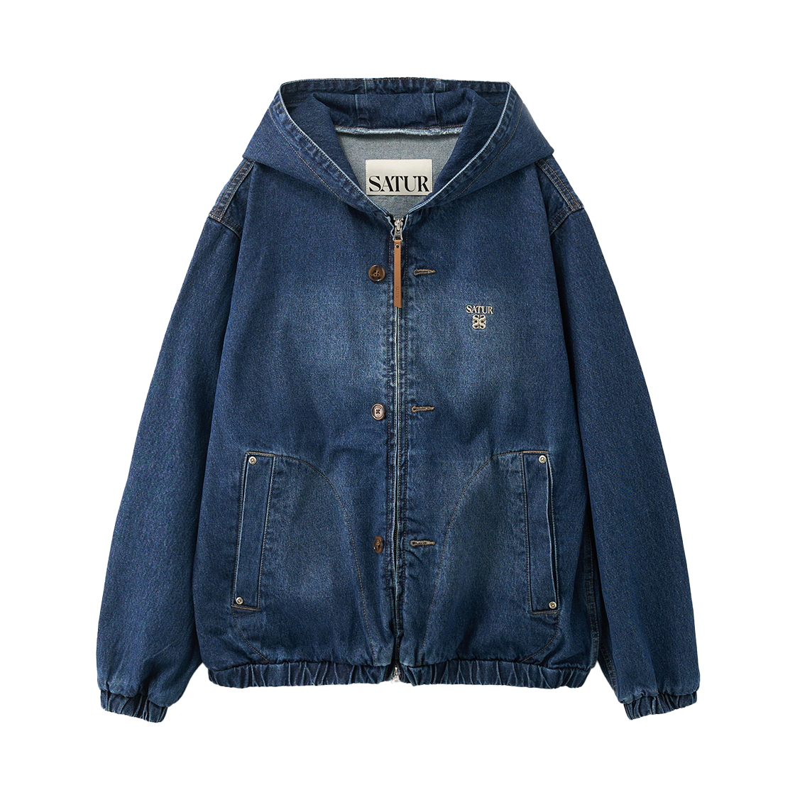 세터 테오 데님 블루종 자켓 블루(SATUR Teo Denim Blouson Jacket Blue)