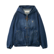 SATUR Teo Denim Blouson Jacket Blue
