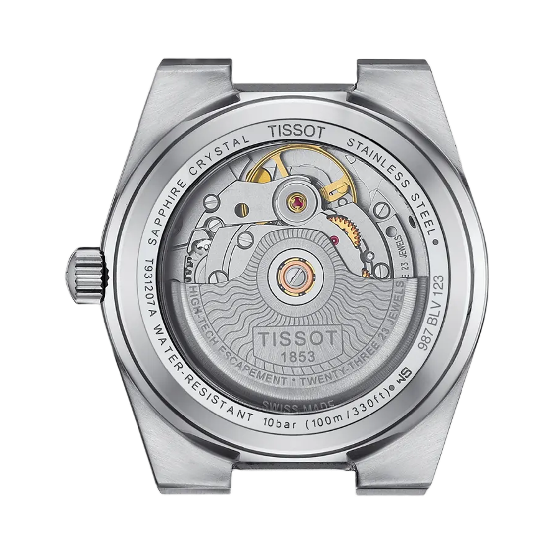 티쏘 PRX 파워매틱 80 35mm 스테인리스 스틸 화이트 & 18K 골드 베젤(Tissot PRX Powermatic 80 35mm Stainless Steel White & 18K Gold Bezel) - 2