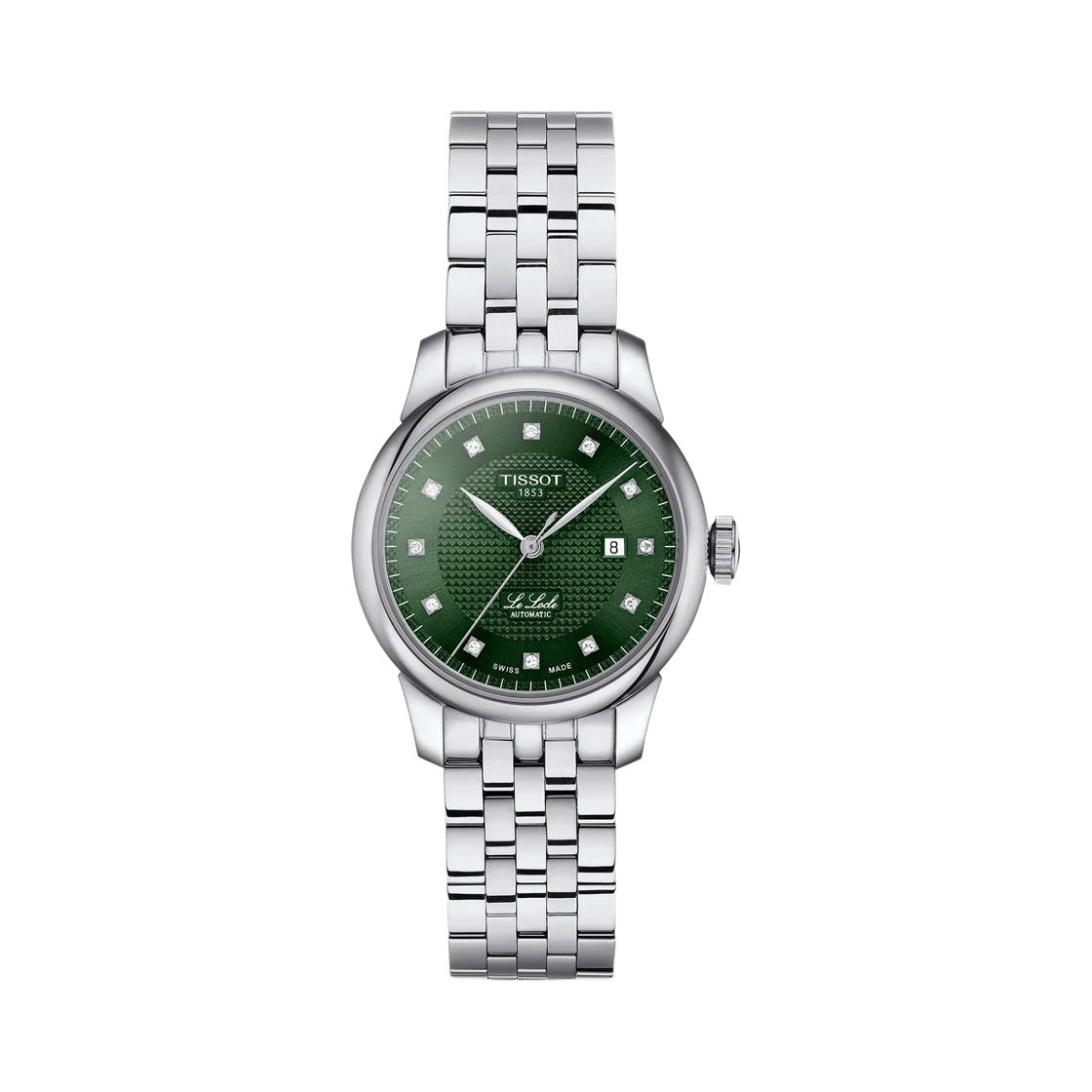 T0062071109600 Tissot Lelocle Automatic 29mm Stainless Steel Green Diamond