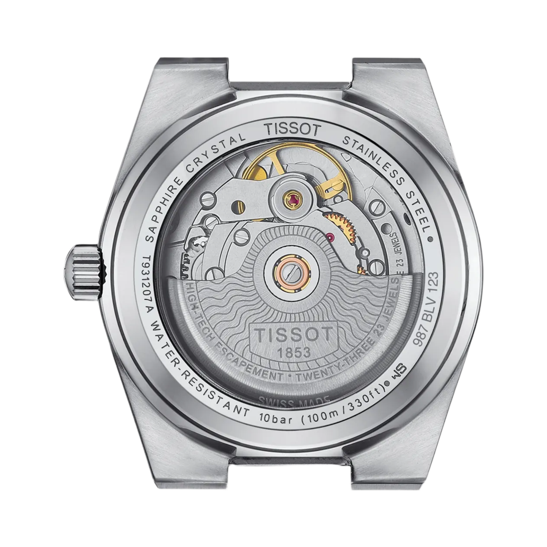 티쏘 PRX 파워매틱 80 35mm 스테인리스 스틸 아이스 블루 & 18K 로즈 골드 베젤(Tissot PRX Powermatic 80 35mm Stainless Steel Ice Blue & 18K Rose Gold Bezel) - 2