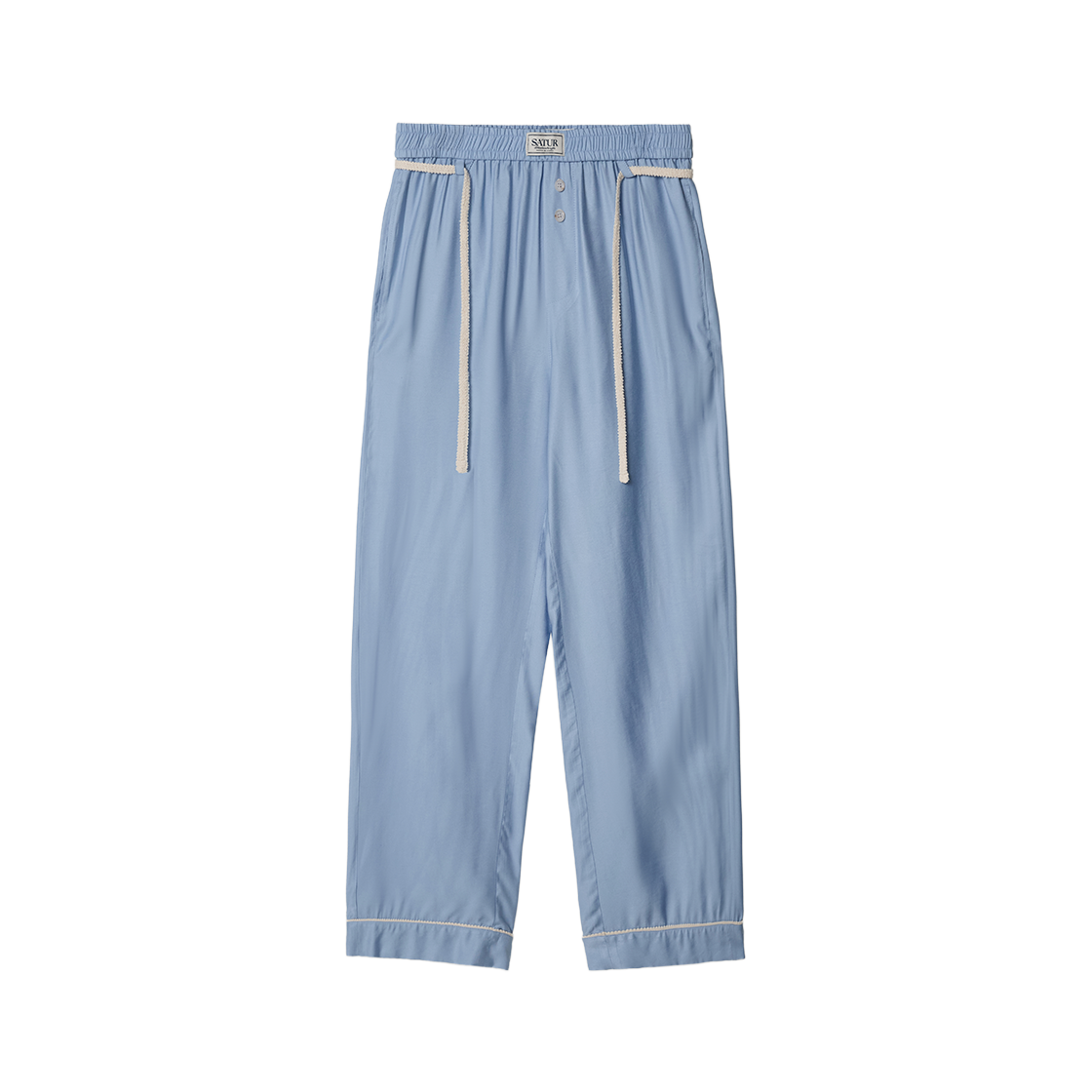 SA261UPT02SBL0 SATUR Homewear Lace-up Banding Pants Sky Blue