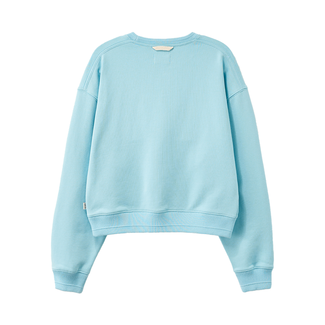 세터 우먼 로렌 스몰 로고 베이직 크롭 스웨트셔츠 스카이 블루(SATUR W Loren Small Logo Basic Crop Sweatshirt Sky Blue) - 2
