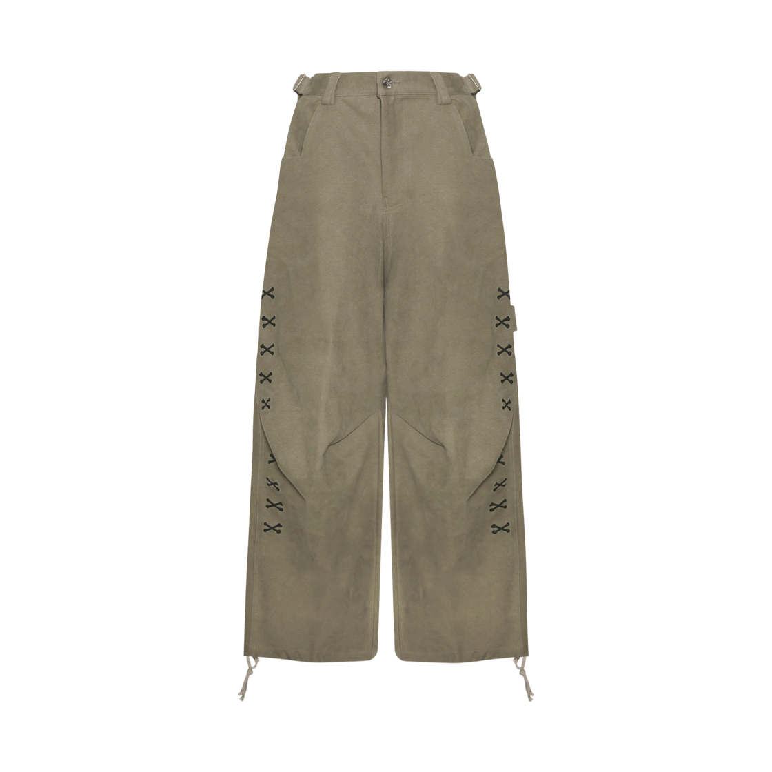 카미엔 x 아오이로 247 워크 팬츠 올리브 그린(Kamien x Aoiro 247 Work Pants Olive Green)