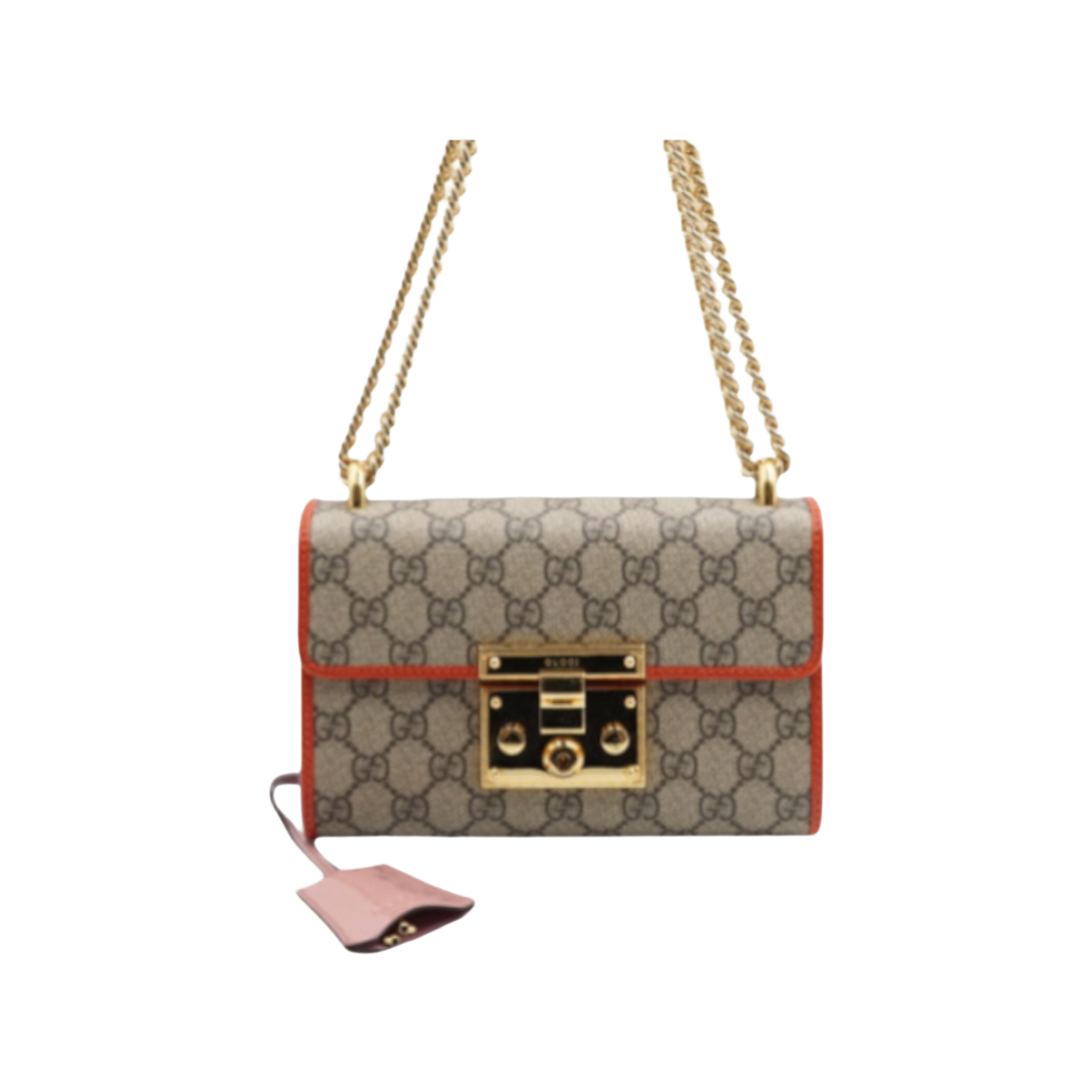ITTC58NP96RU Gucci Padlock Patent Trimming Bag 409487
