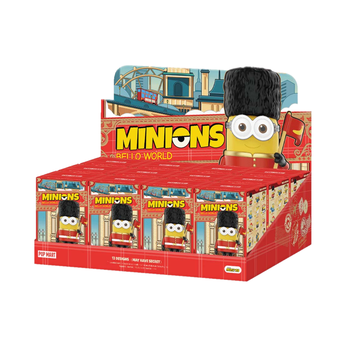 팝마트 미니언즈 벨로 월드 시리즈 미개봉 랜덤박스 (12개입)(Pop Mart Minions Bello World Series Figures Sealed Case (12 Blind Boxes)) - 1