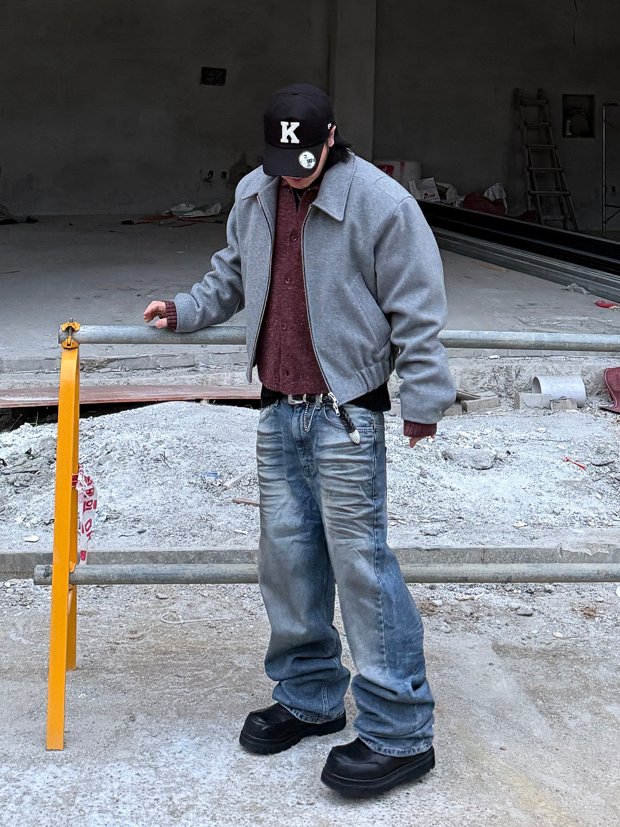 noun Nep Yarn Collar Cardigan Wine, [KREAM 단독] Kamien x KOIN SEOUL K Logo Ball Cap Black 착용 스타일 - 5