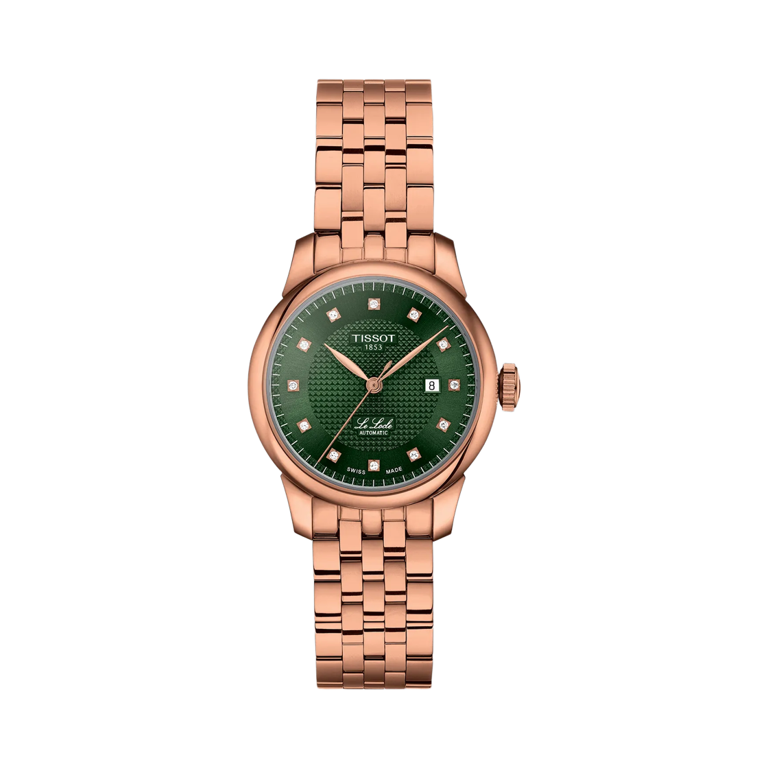 티쏘 르로끌 오토매틱 29mm 로즈 골드 그린 다이아몬드(Tissot Lelocle Automatic 29mm Rose Gold Green Diamond) - 1