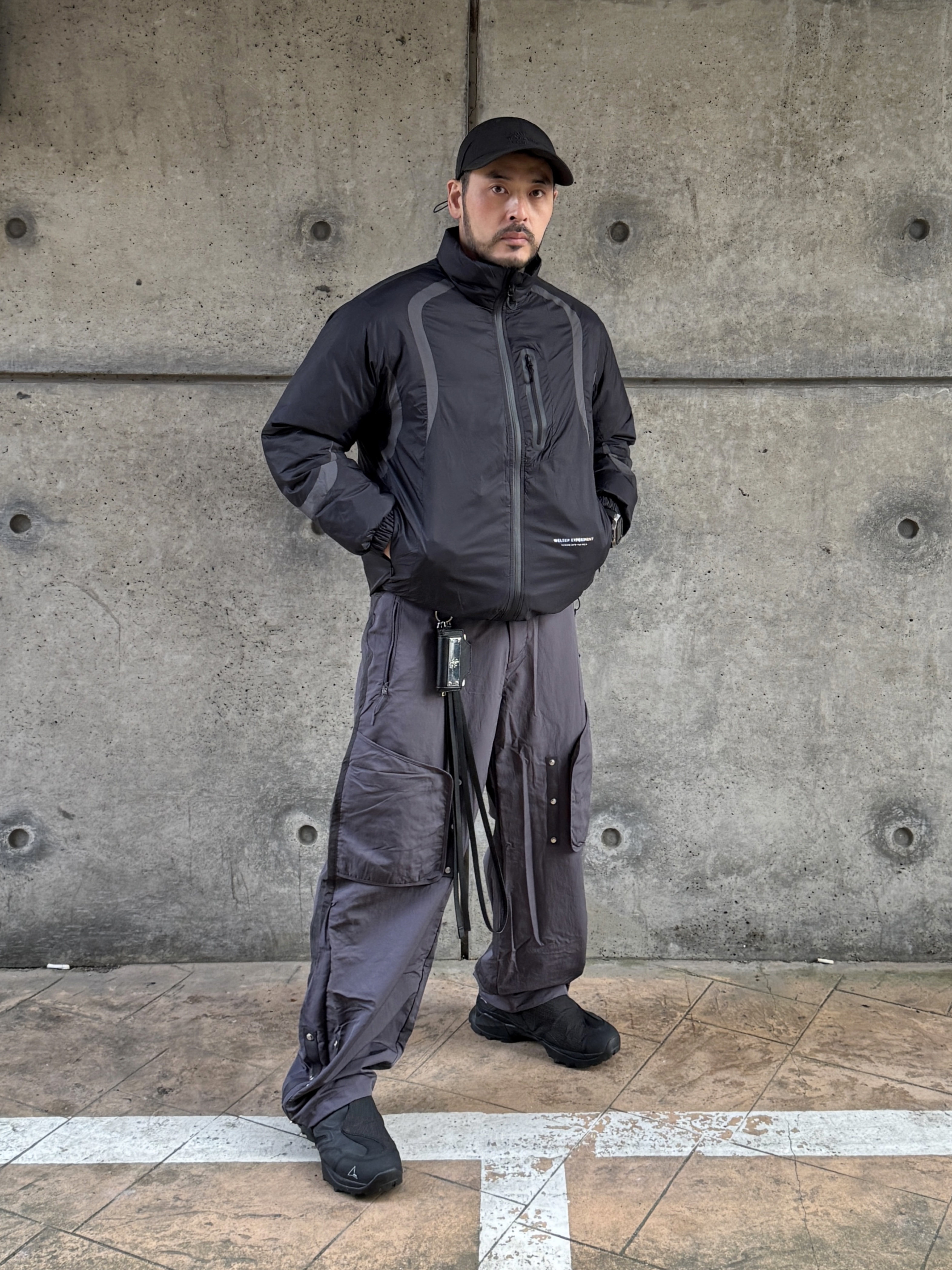 Sansan Gear Double Adjust Pants Purple Grey, Roa Hiking Minaar Black 착용 스타일 - 1
