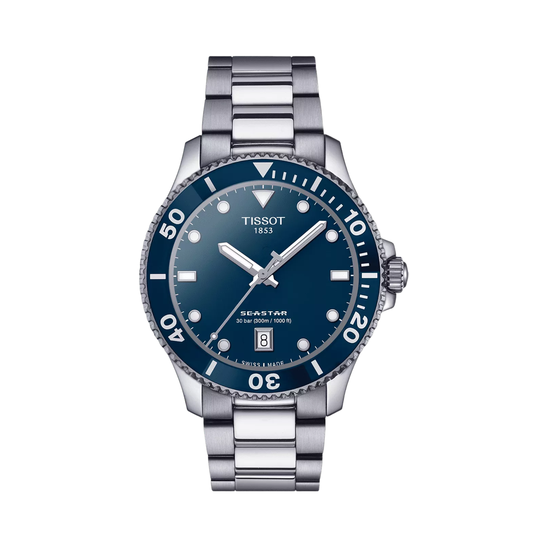 T1204101104100 Tissot Seastar 1000 Quartz 40mm Stainless Steel Blue