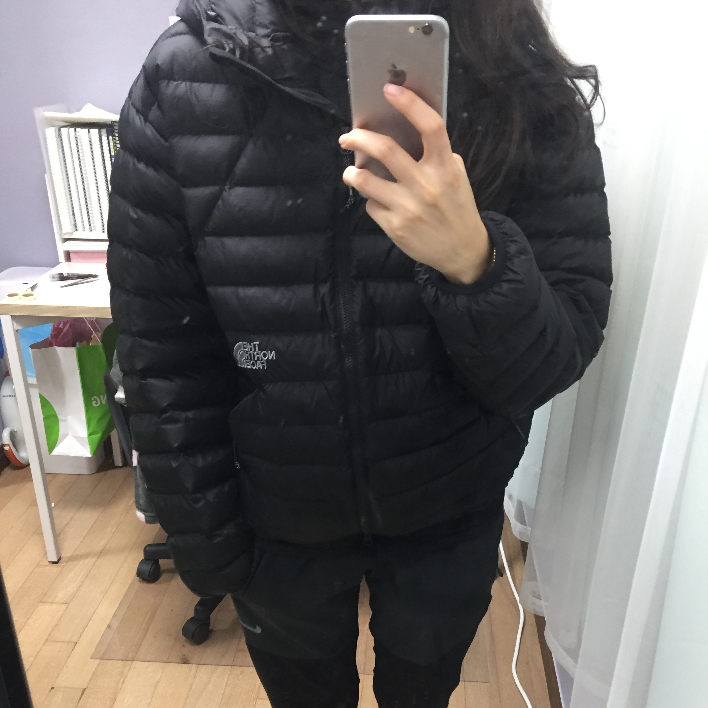The North Face Ventus On Jacket Black 착용 스타일 - 2