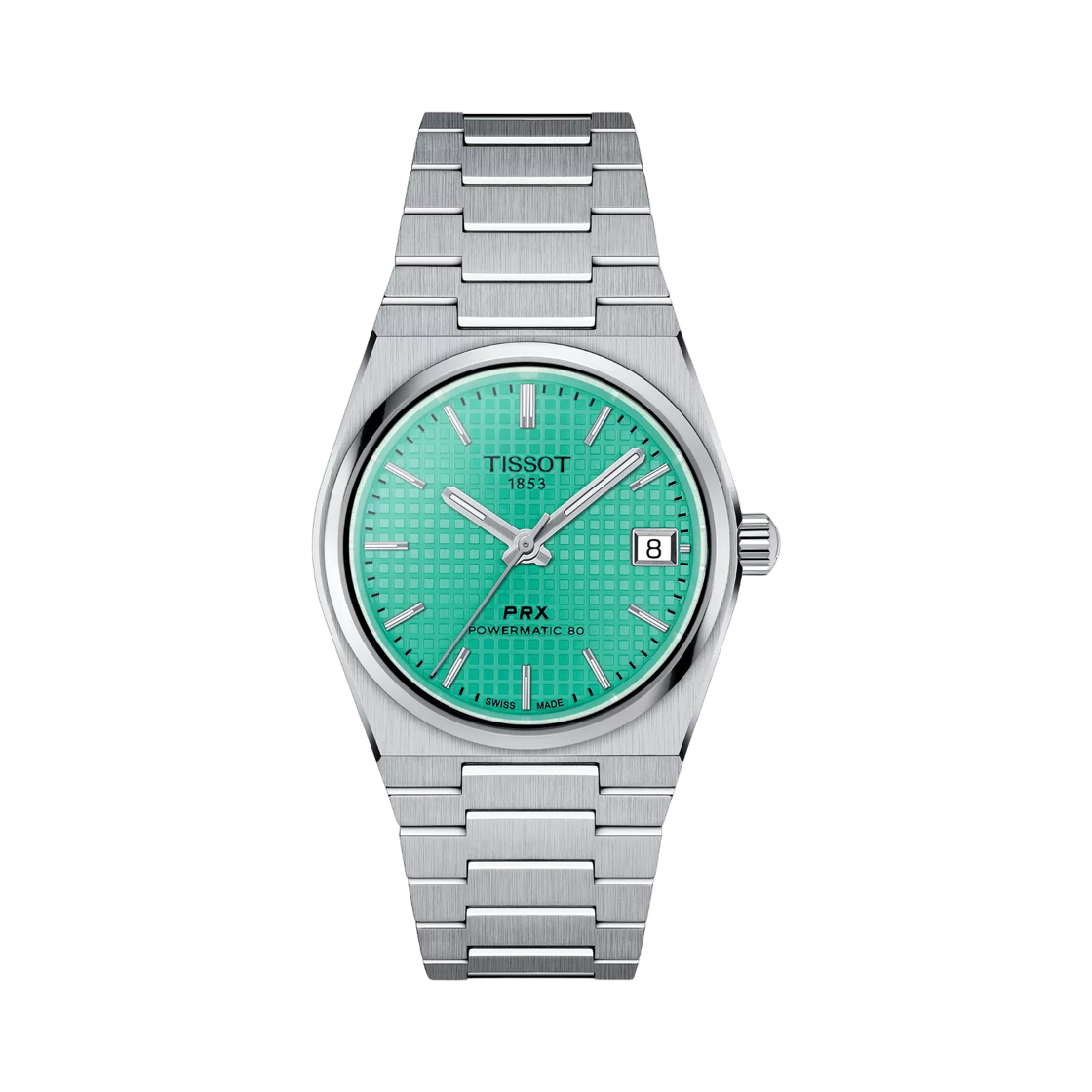 티쏘 PRX 파워매틱 80 35mm 스테인리스 스틸 라이트 그린(Tissot PRX Powermatic 80 35mm Stainless Steel Light Green)
