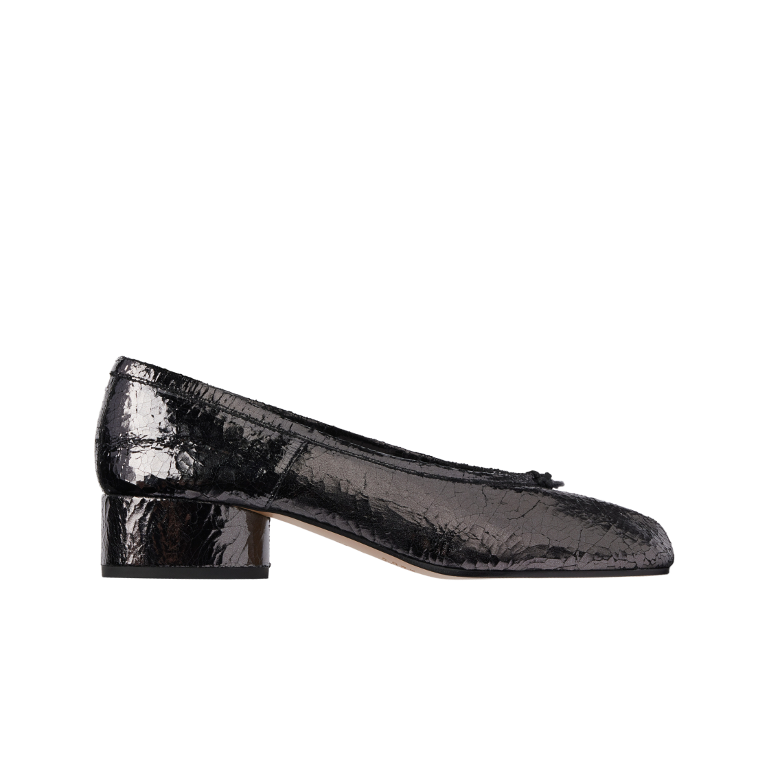 (W) 메종 마르지엘라 타비 브로큰 미러 뉴 발레리나 다크 그레이((W) Maison Margiela Tabi Broken Mirror New Ballerinas Dark Grey) - 1