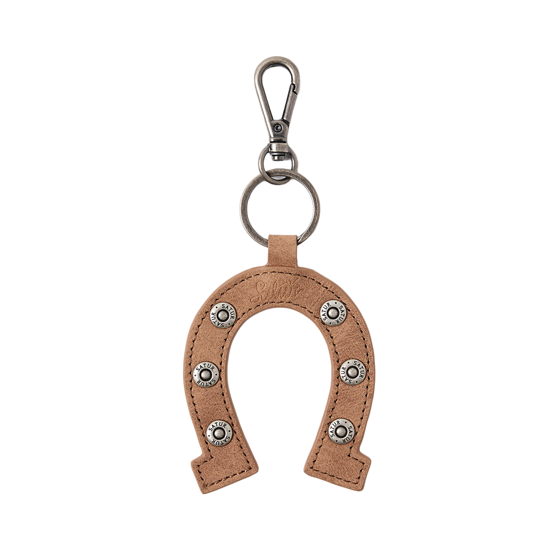 SA261UAK01BRN0 SATUR Horseshoe Keyring Brown