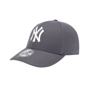 MLB Signature Patch Structured Ball Cap New York Yankees Charcoal Grey