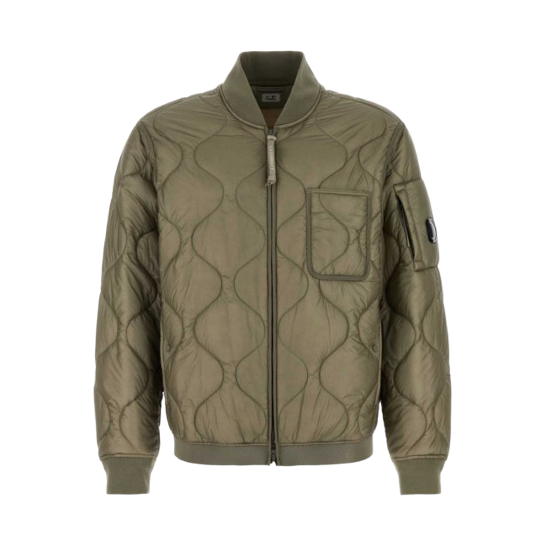 19CMOW048A110158A356 C.P. Company Liner Bomber Padded Jacket Fungi Grey - 25FW