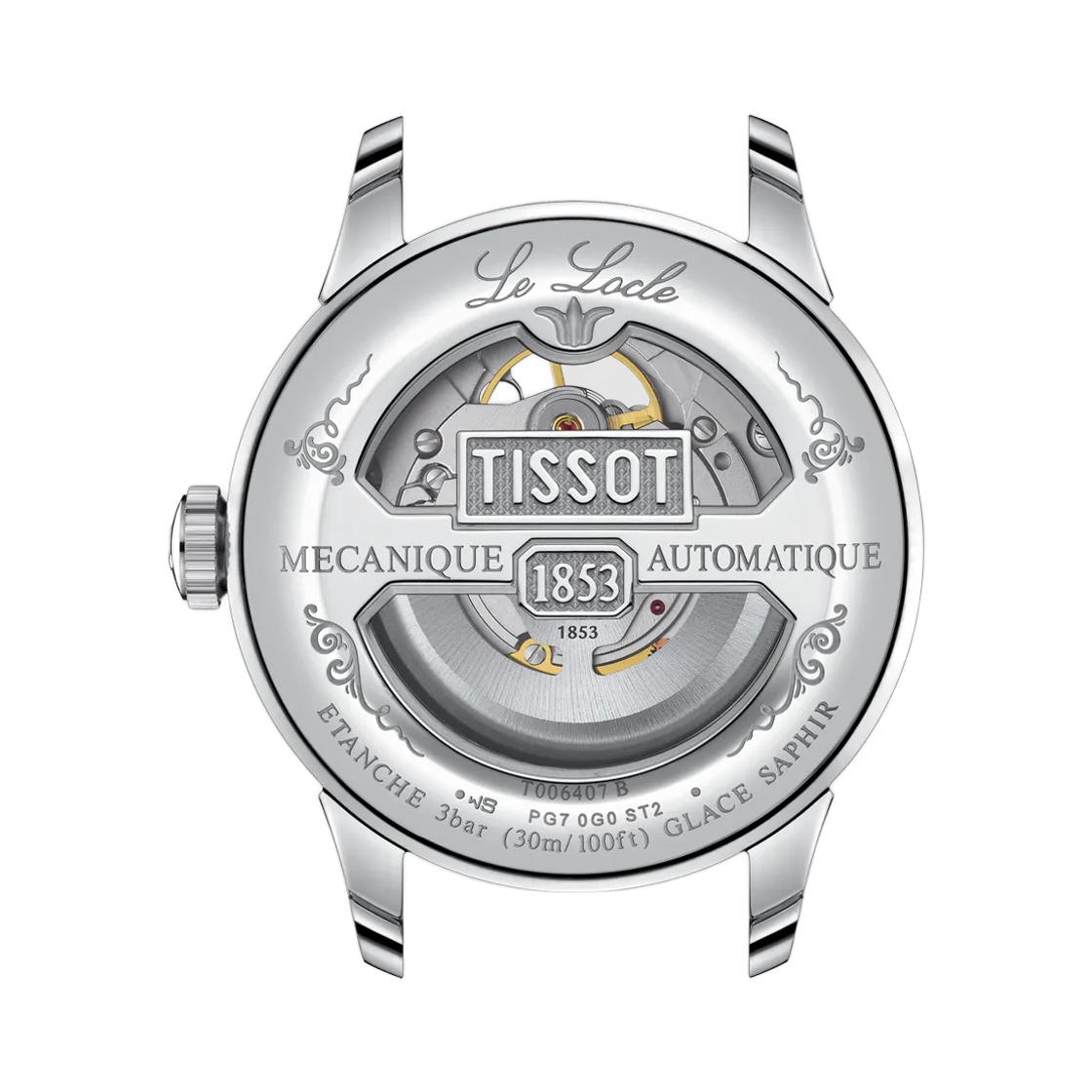 티쏘 르로끌 파워매틱 80 오픈 하트 39.3mm 스테인리스 스틸 실버(Tissot Lelocle Powermatic 80 Open Heart 39.3mm Stainless Steel Silver) - 2