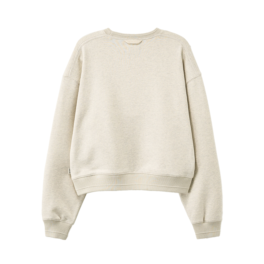 세터 우먼 로렌 스몰 로고 베이직 크롭 스웨트셔츠 오트밀(SATUR W Loren Small Logo Basic Crop Sweatshirt Oatmeal) - 2