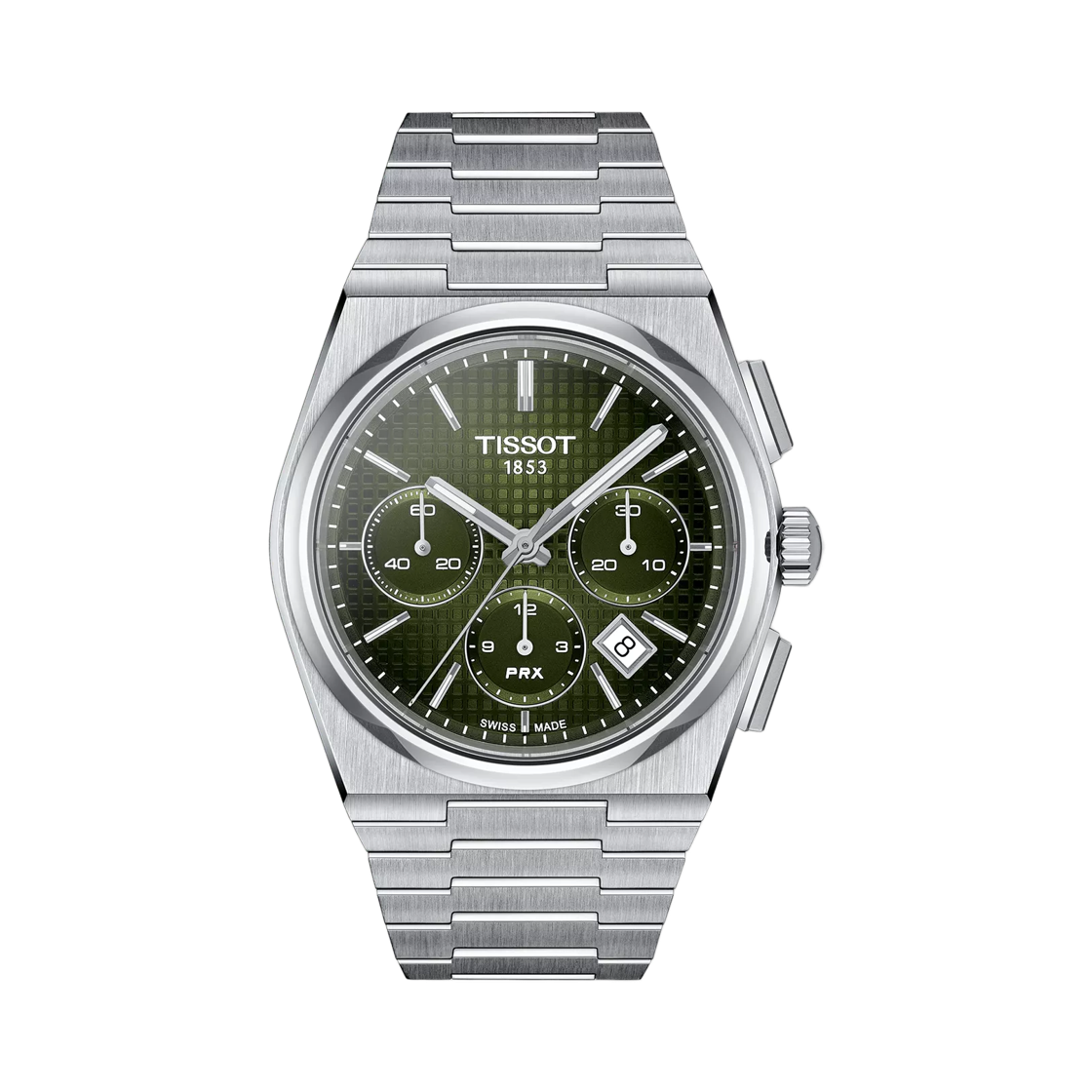 티쏘 PRX 오토매틱 크로노그래프 42mm 스테인리스 스틸 그린(Tissot PRX Automatic Chronograph 42mm Stainless Steel Green) - 1
