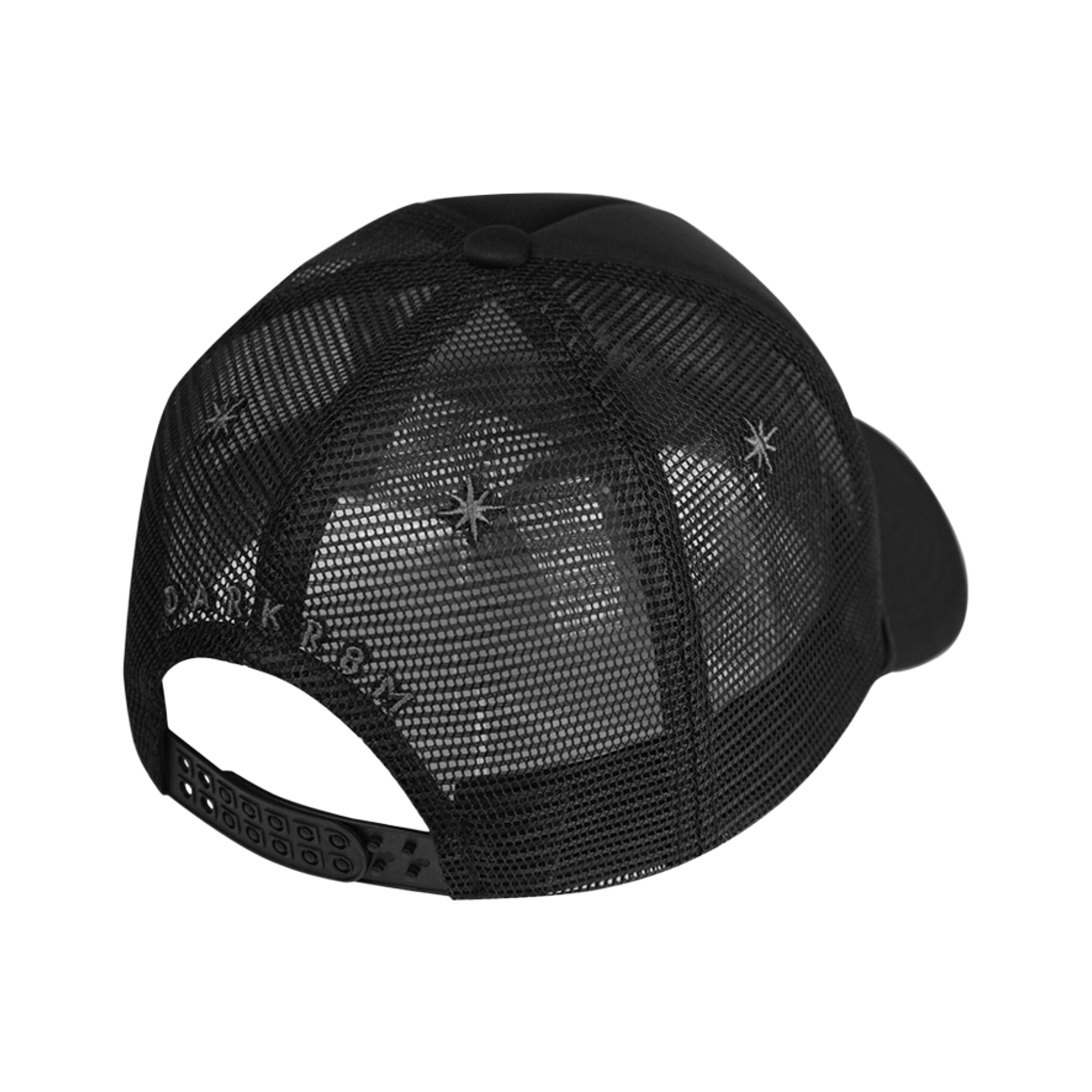 다크룸 스튜디오 베이직 로고 메쉬 트러커 캡 블랙(Darkr8m Studio Basic Logo Mesh Trucker Cap Black) - 2