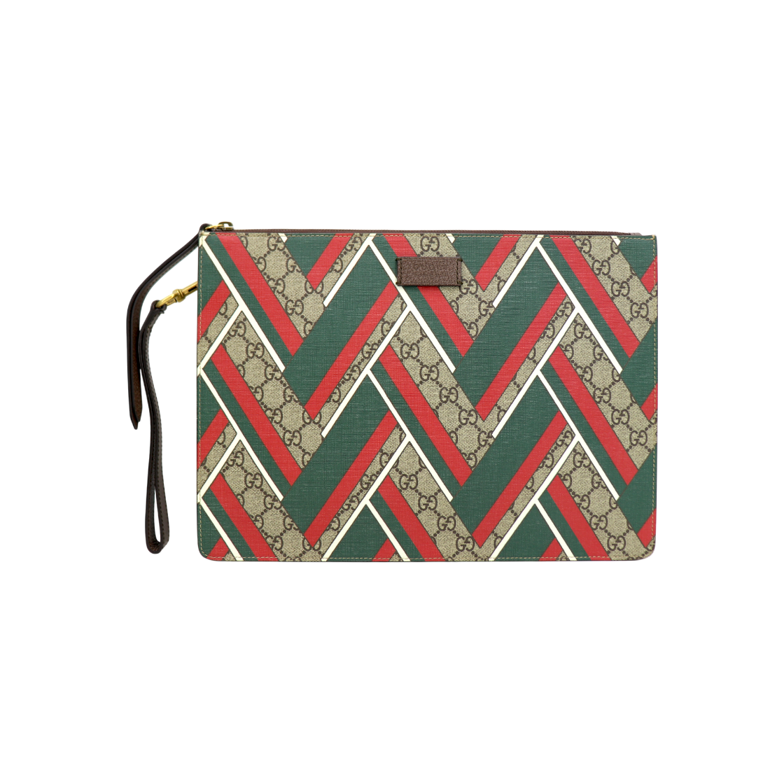 ITV3URGB9CPB Gucci 433665 GG Chevron Clutch