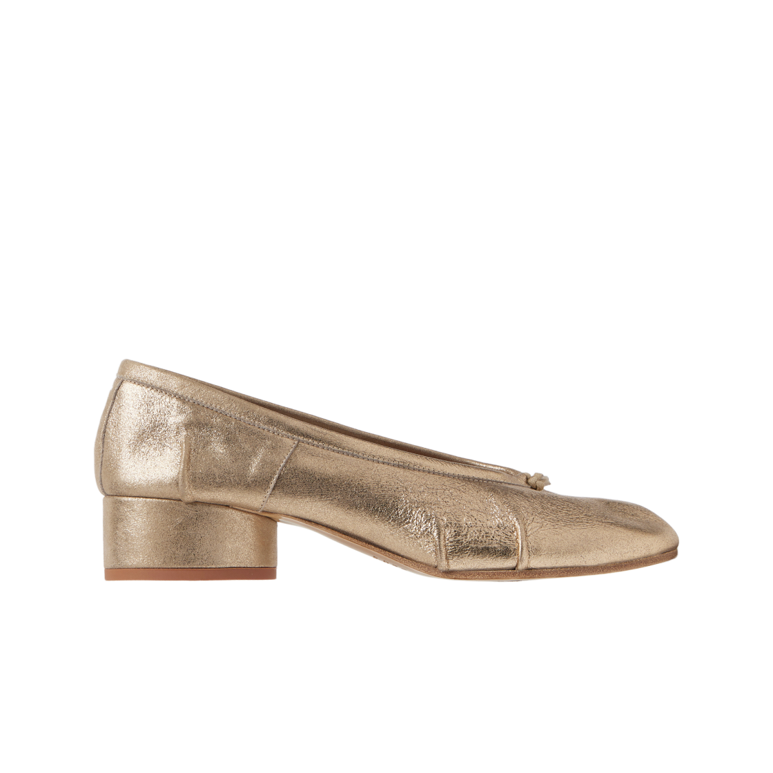 (W) 메종 마르지엘라 타비 뉴 발레리나 골드((W) Maison Margiela Tabi New Ballerina Gold) - 1