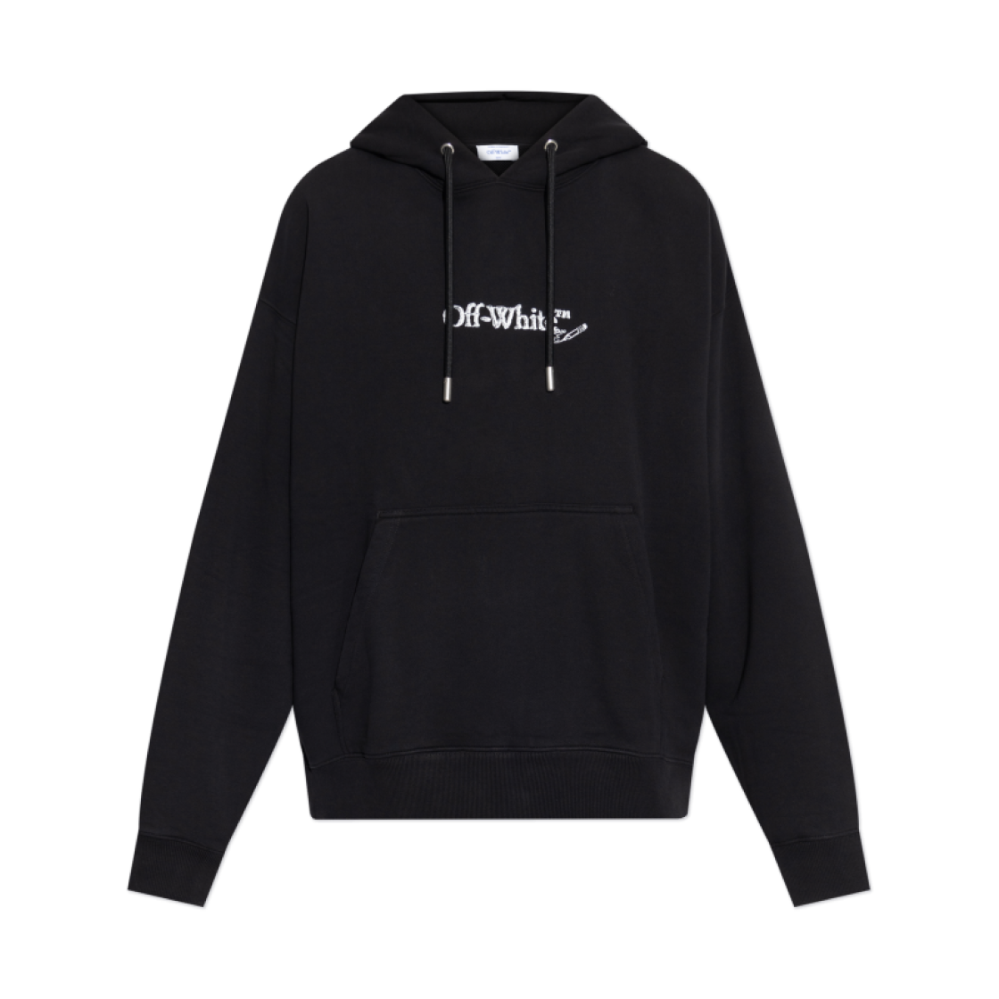 오프화이트 스크리블 애로우 스케이트 후드 블랙 화이트(Off-White Scribble Arrow Skate Hoodie Black White)