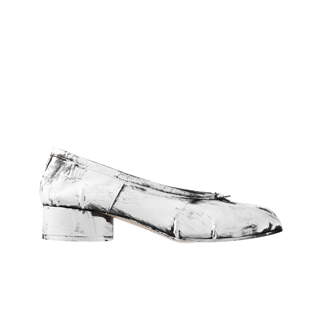 (W) 메종 마르지엘라 타비 뉴 발레리나 블랙 화이트((W) Maison Margiela Tabi New Ballerina Black White) - 1