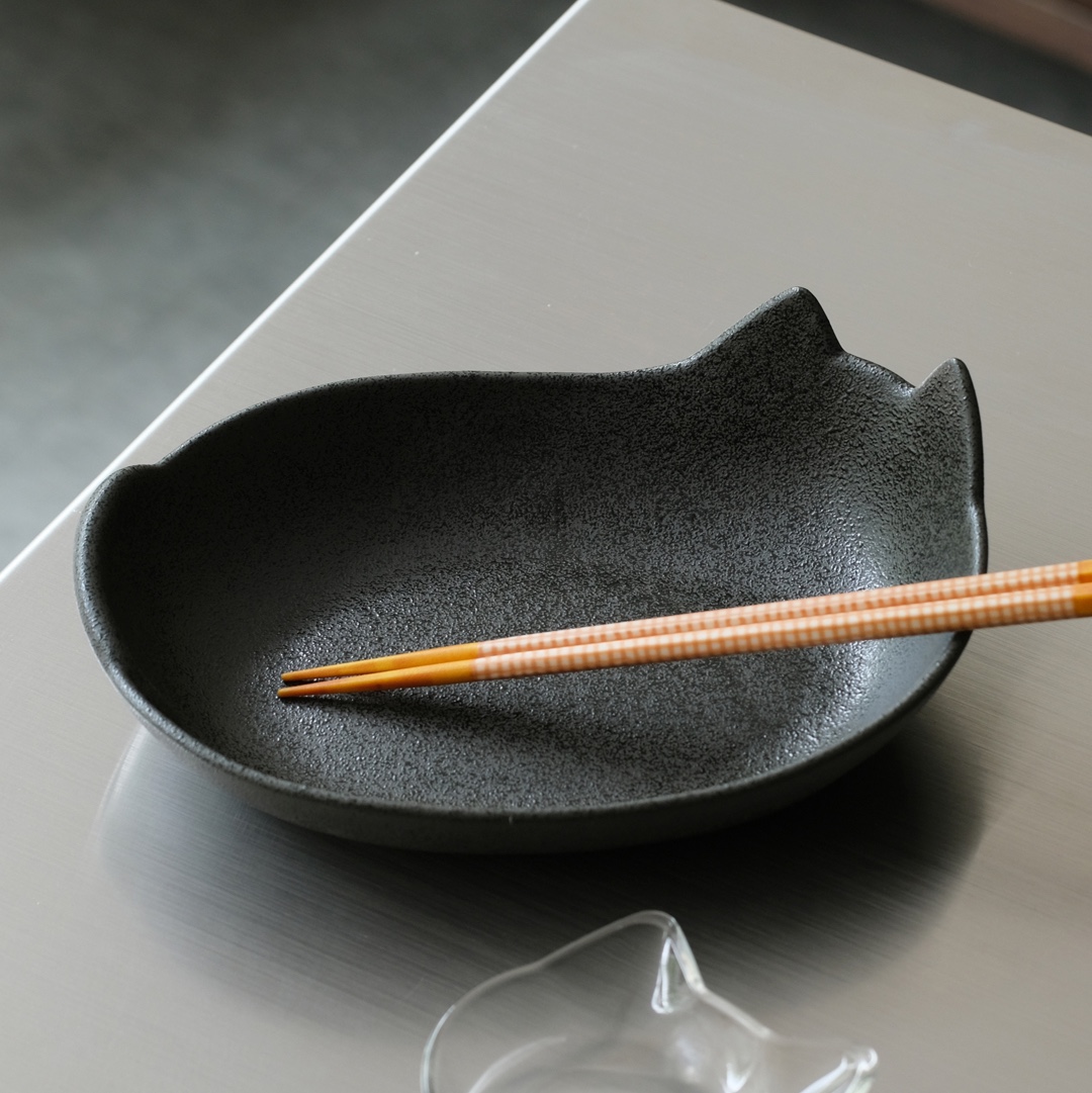 [3% 적립] MINOHAN KOREA BLACK NEKO OVAL BOWL 착용 스타일