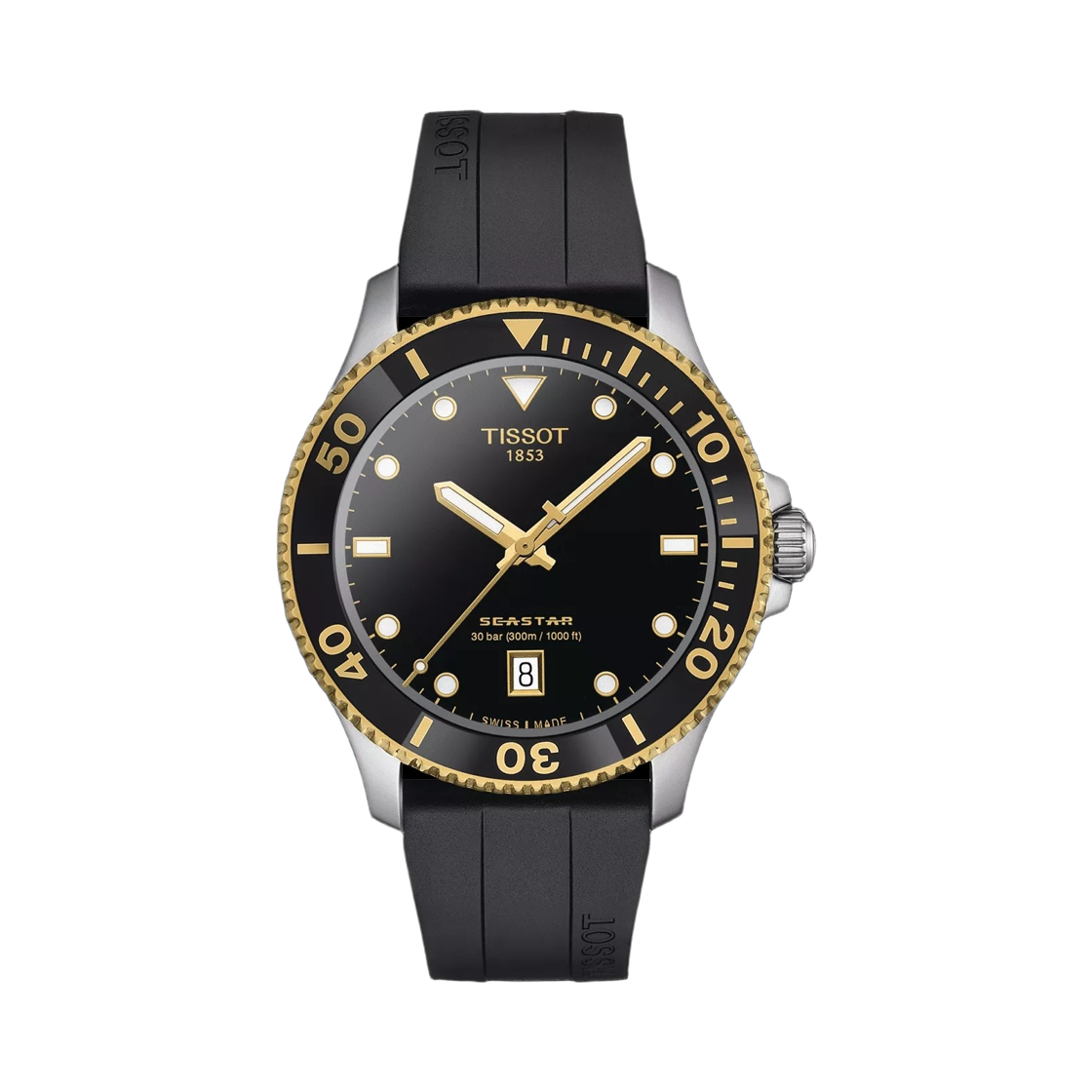 T1204102705100 Tissot Seastar 1000 Quartz 40mm Stainless Steel Black