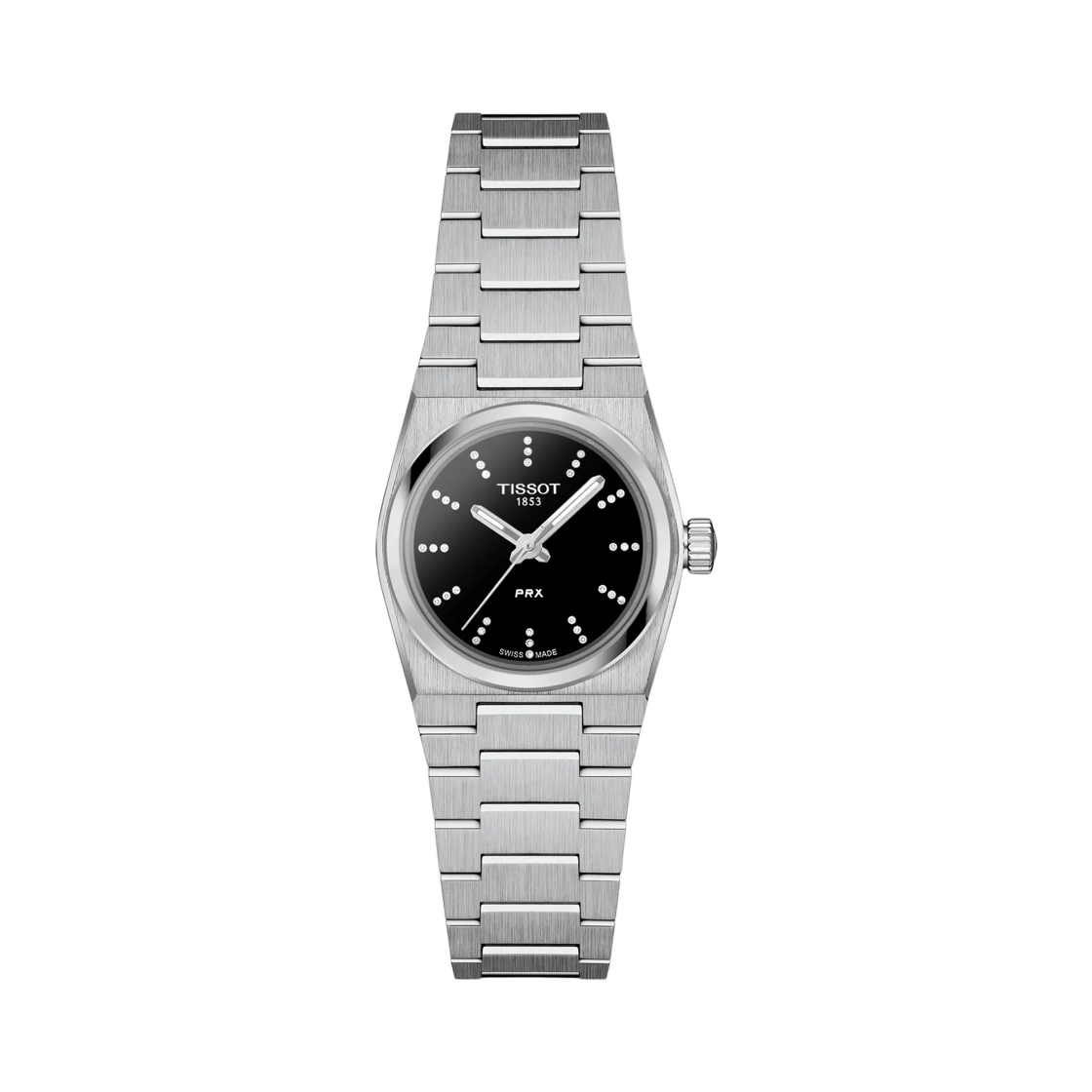 티쏘 PRX 25mm 쿼츠 스테인리스 스틸 블랙 다이아몬드(Tissot PRX 25mm Quartz Stainless Steel Black Diamond)