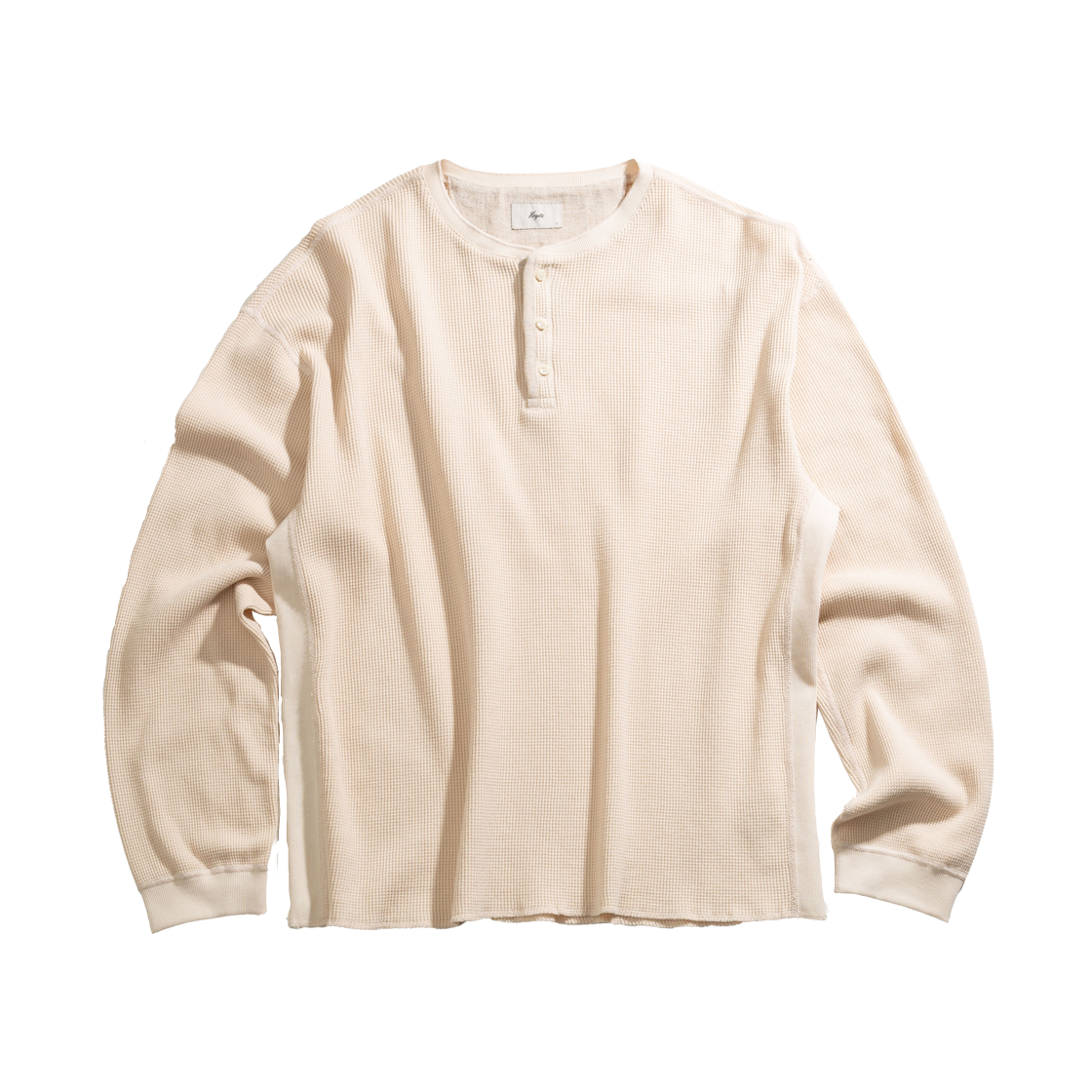 헤이스트 빈티지 써멀 니트 헨리 셔츠 로우(HEYSTE Vintage Thermal Knit Henley Shirt Raw)