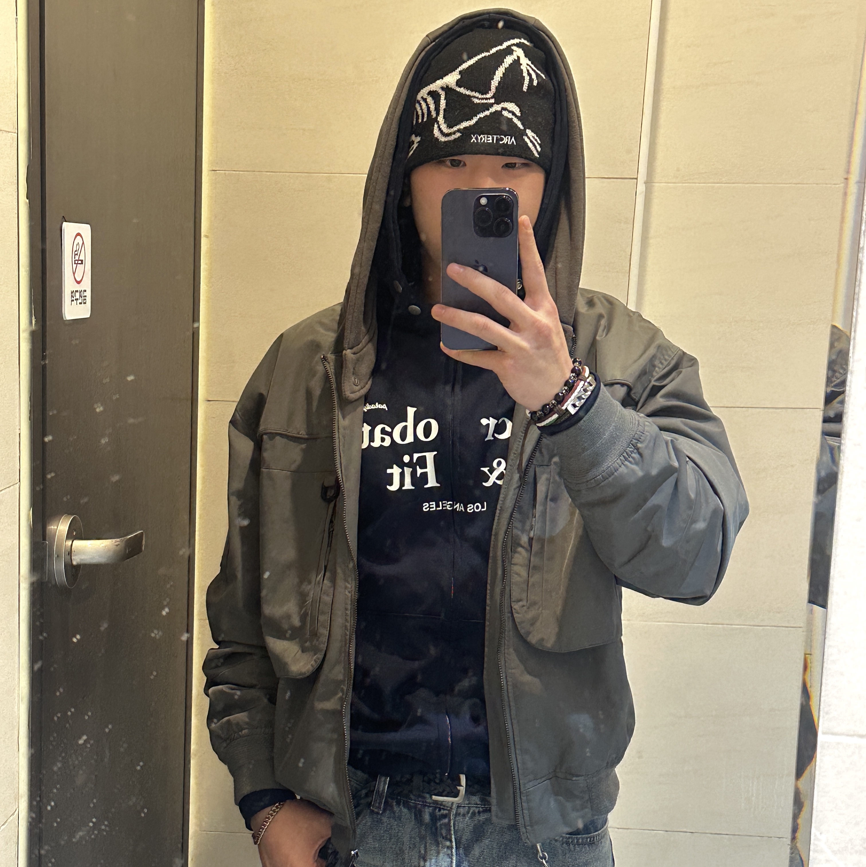 Arc'teryx Bird Head Toque Orca 착용 스타일 - 5