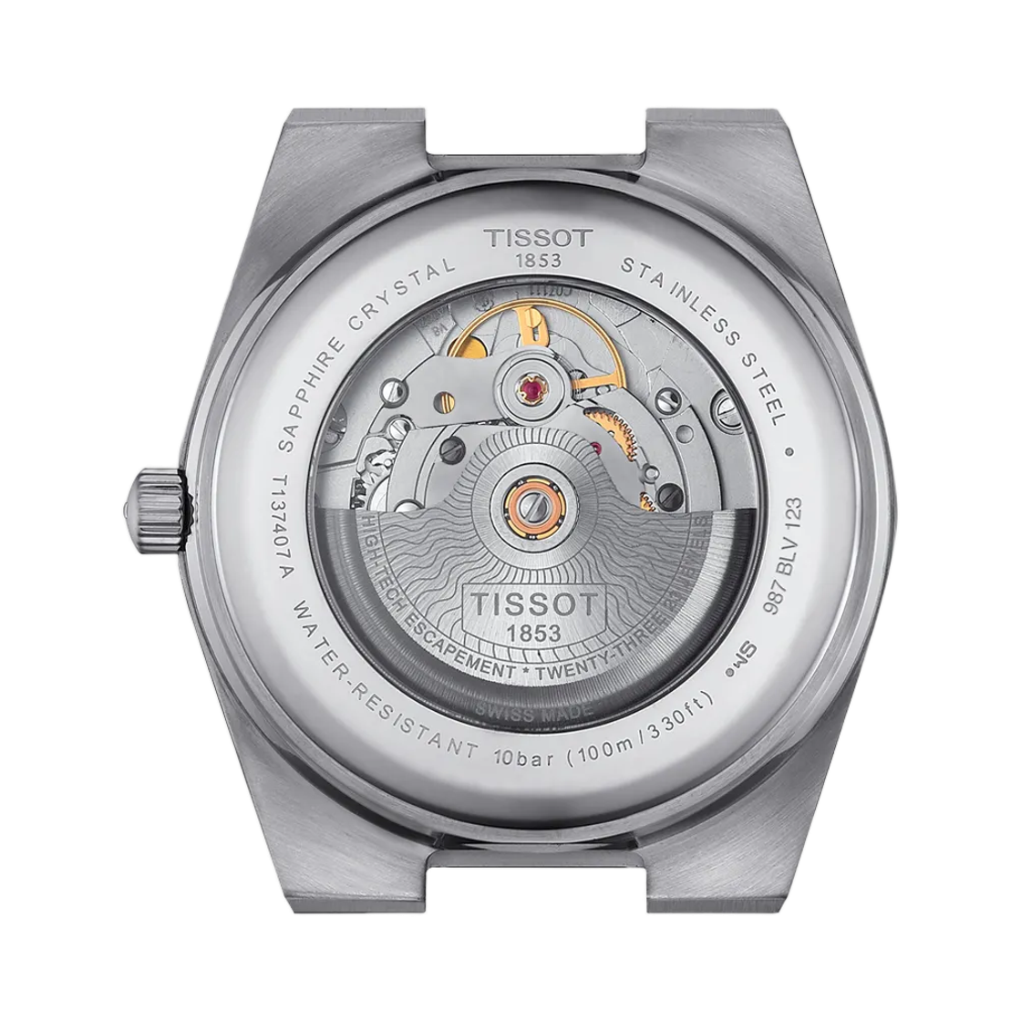 티쏘 PRX 파워매틱 80 40mm 스테인리스 스틸 블루 블랙 & 18K 골드 베젤(Tissot PRX Powermatic 80 40mm Stainless Steel Blue Black & 18K Gold Bezel) - 2