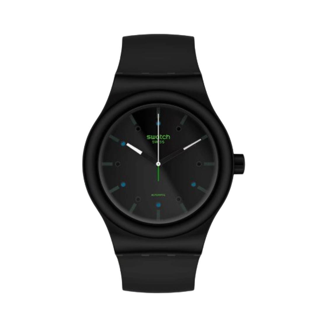 스와치 AM51 42mm 오토 블랙(Swatch AM51 42mm Auto Black)