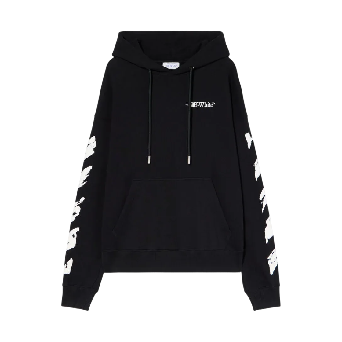 오프화이트 잉크 애로우 스케이트 후드 블랙 화이트(Off-White Ink Arrow Skate Hoodie Black White)