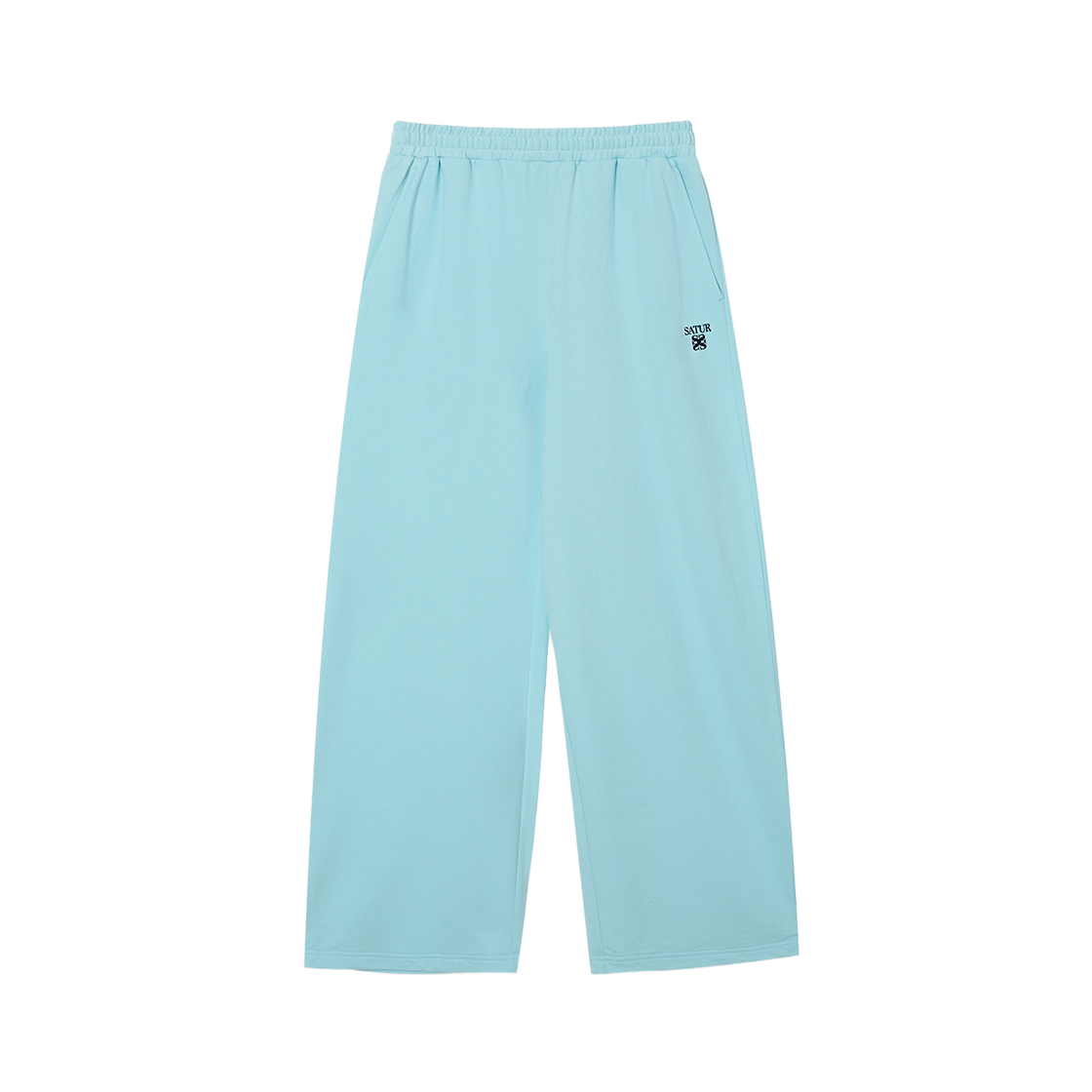 SA261WTP01SBL0 SATUR W Loren Small Logo Light Weight Sweatpants Sky Blue
