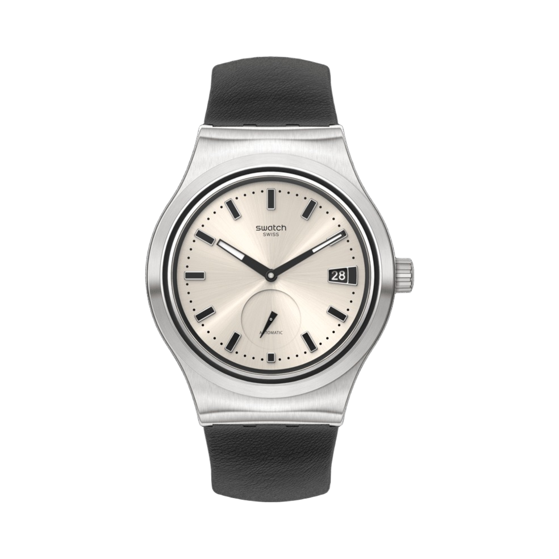 SY23S408 Swatch Unavoidable 42mm Auto Black Silver
