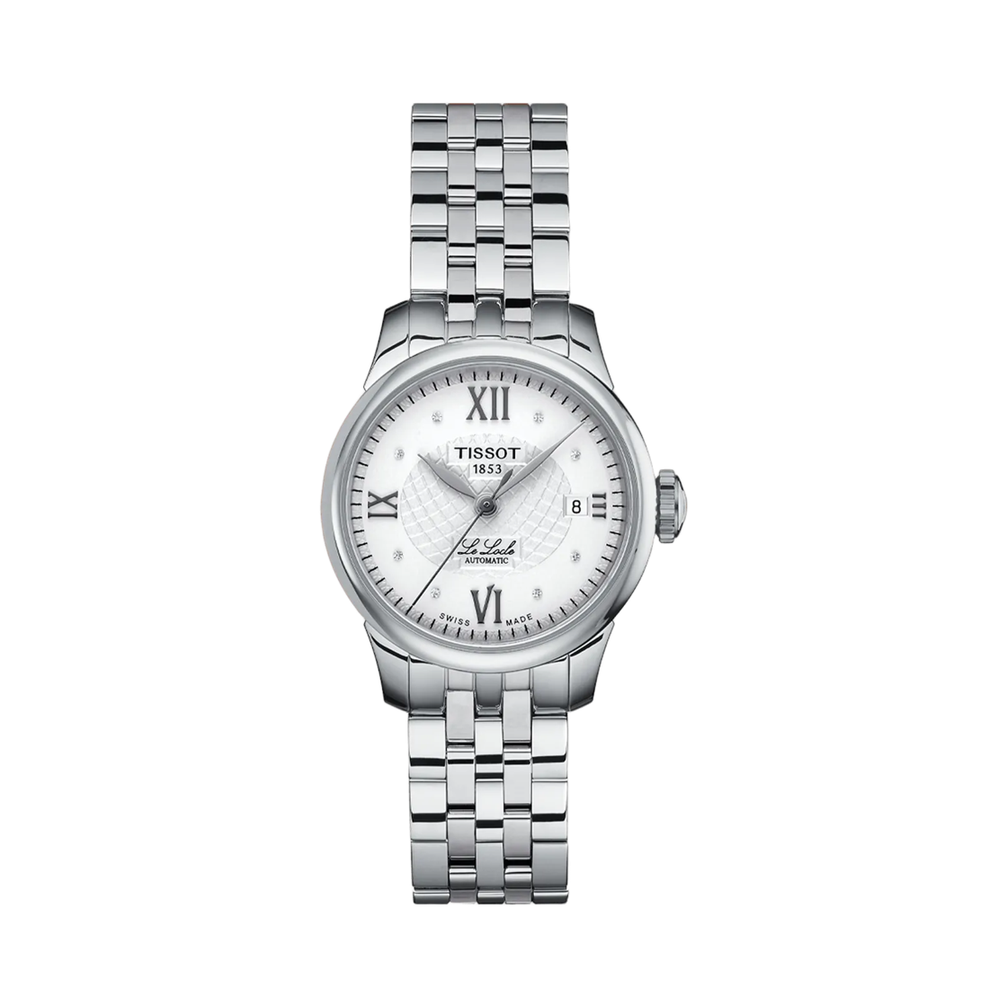 티쏘 르로끌 오토매틱 25.3mm 스테인리스 스틸 실버 다이아몬드(Tissot Lelocle Automatic 25.3mm Stainless Steel Silver Diamond)