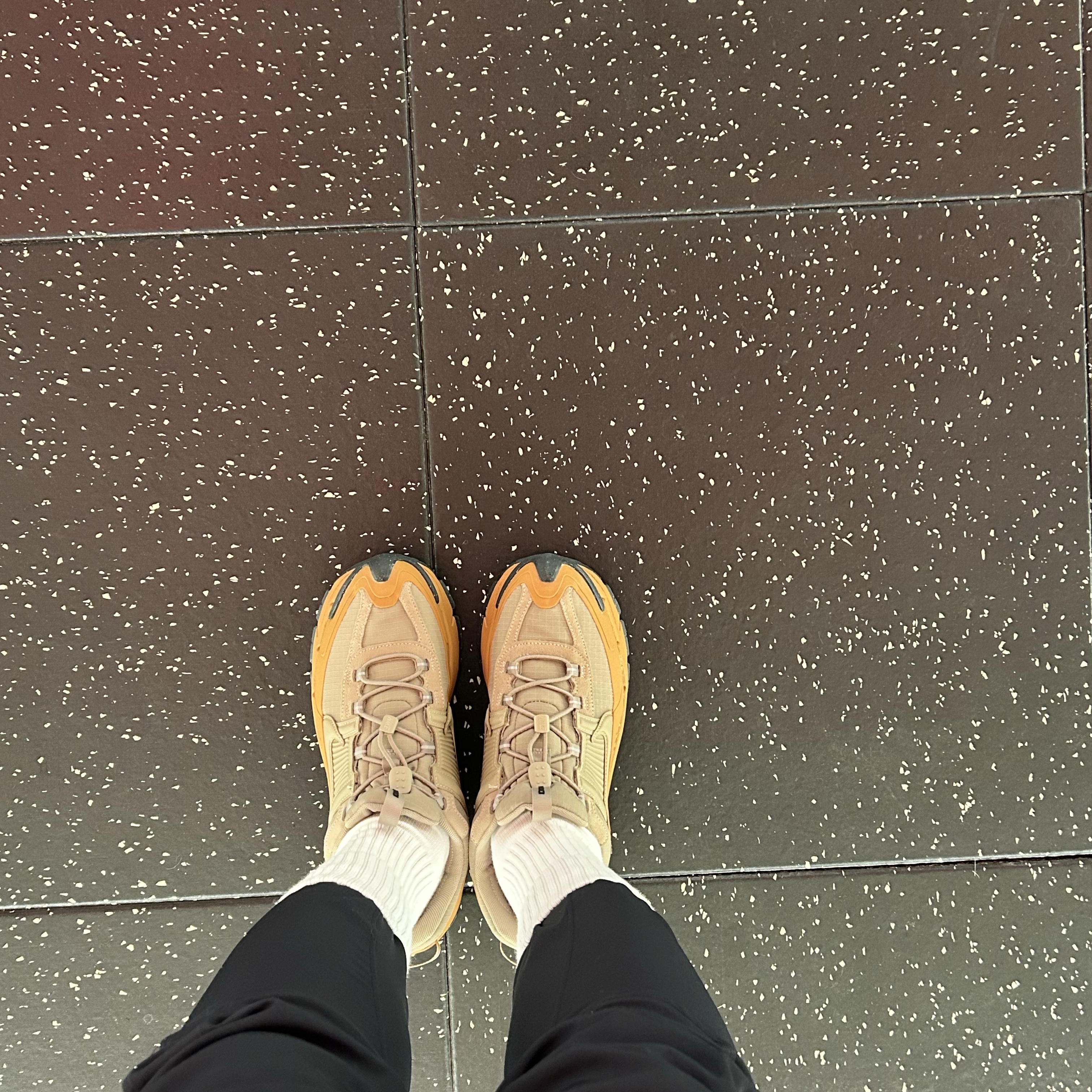 (W) Nike Zoom Vomero Roam Flax Anthracite 착용 스타일 - 2
