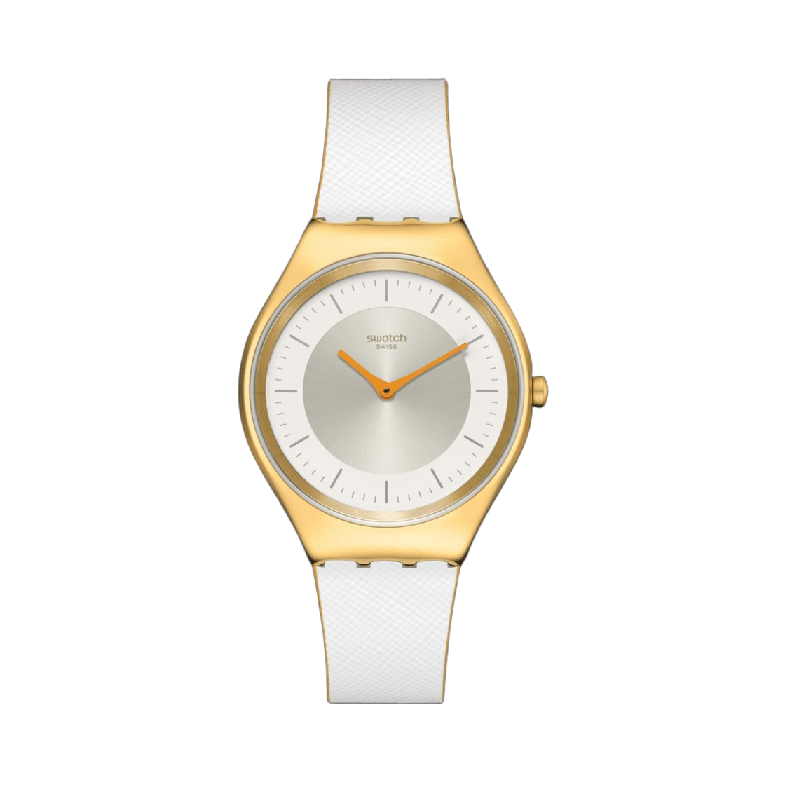 SYXG128 Swatch Pearl Gleam 38mm Quartz White Silver
