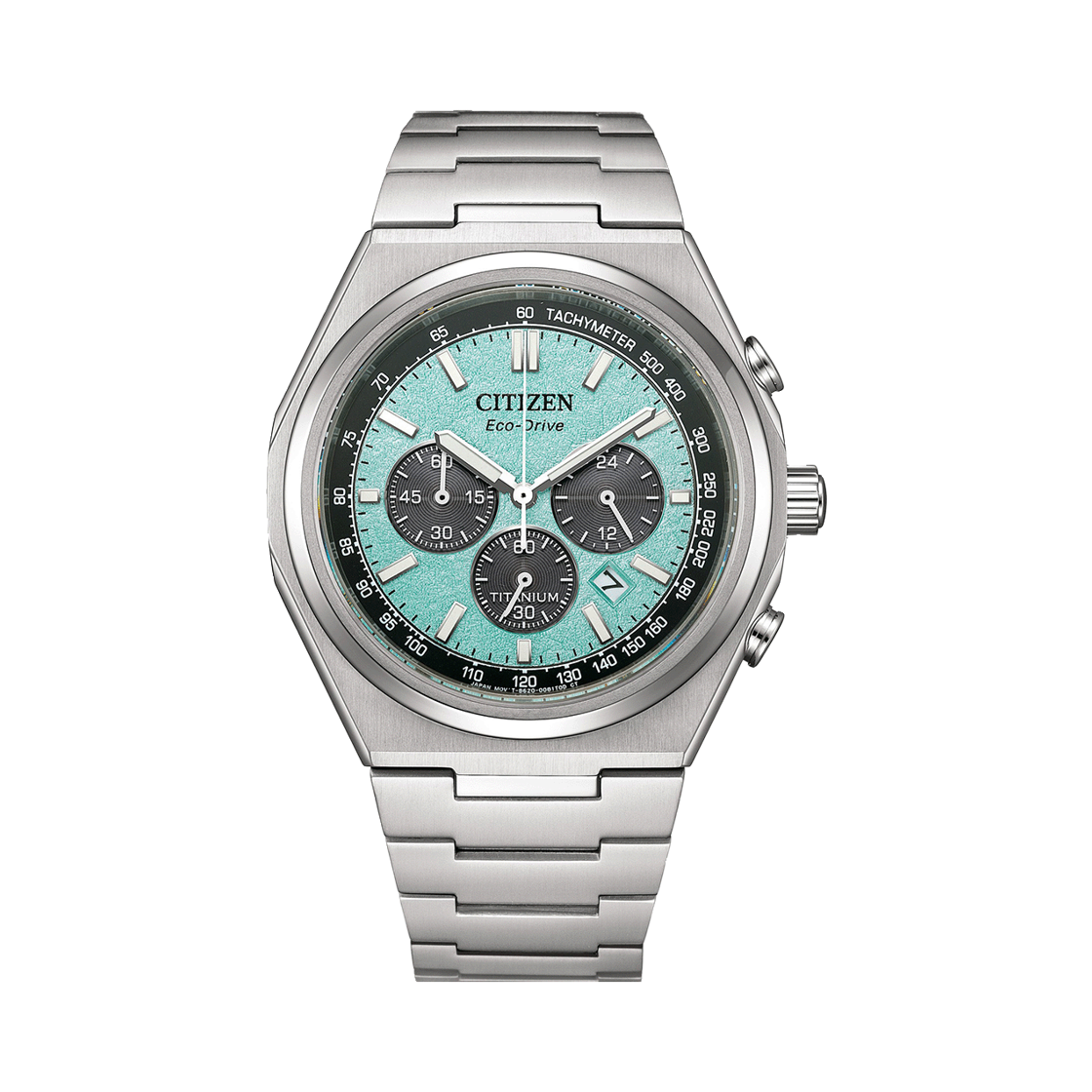 CA4610-85M Citizen Zenshin Eco-Drive 42.5mm Super Titanium Silver Green