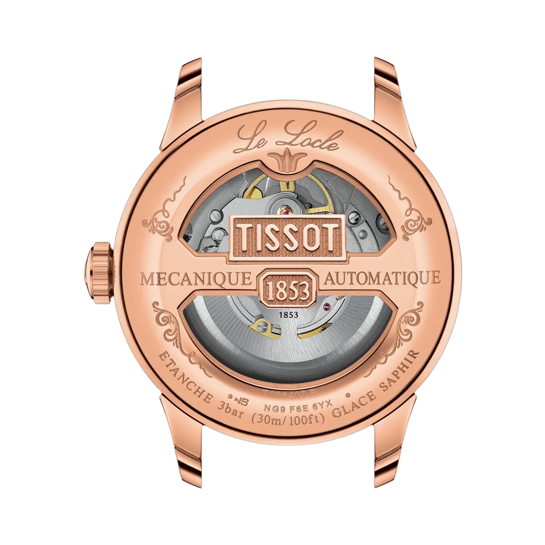 티쏘 르로끌 파워매틱 80 39.3mm 스테인리스 스틸 브라운 실버(Tissot Lelocle Powermatic 80 39.3mm Stainless Steel Brown Silver) - 2