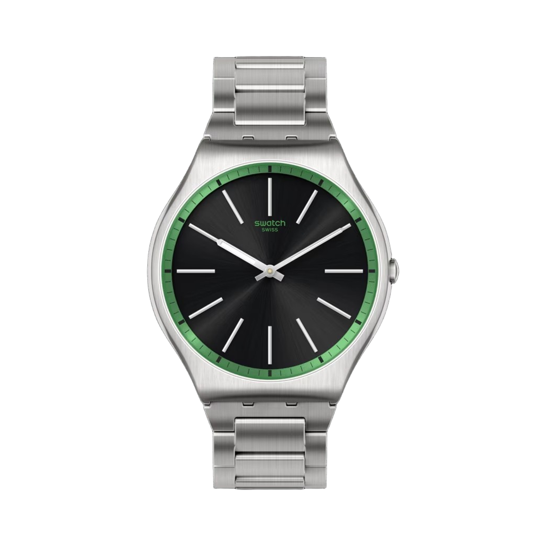 스와치 그린 그래파이트 42mm 쿼츠 블랙(Swatch Green Graphite 42mm Quartz Black) - 1