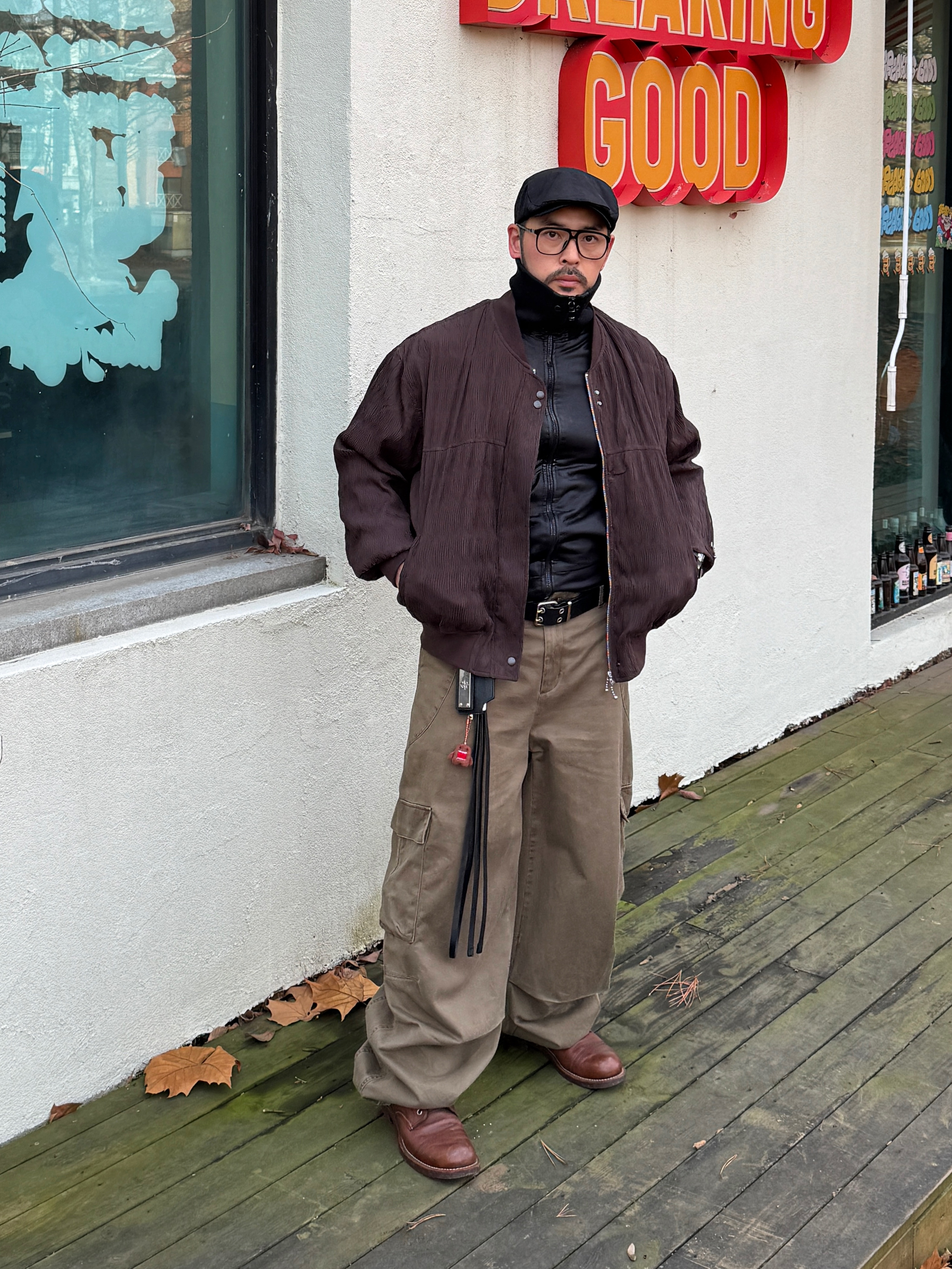 noun Washed Cargo Pants Khaki, Red Wing Iron Ranger 8111 Amber Harness - D 착용 스타일 - 6