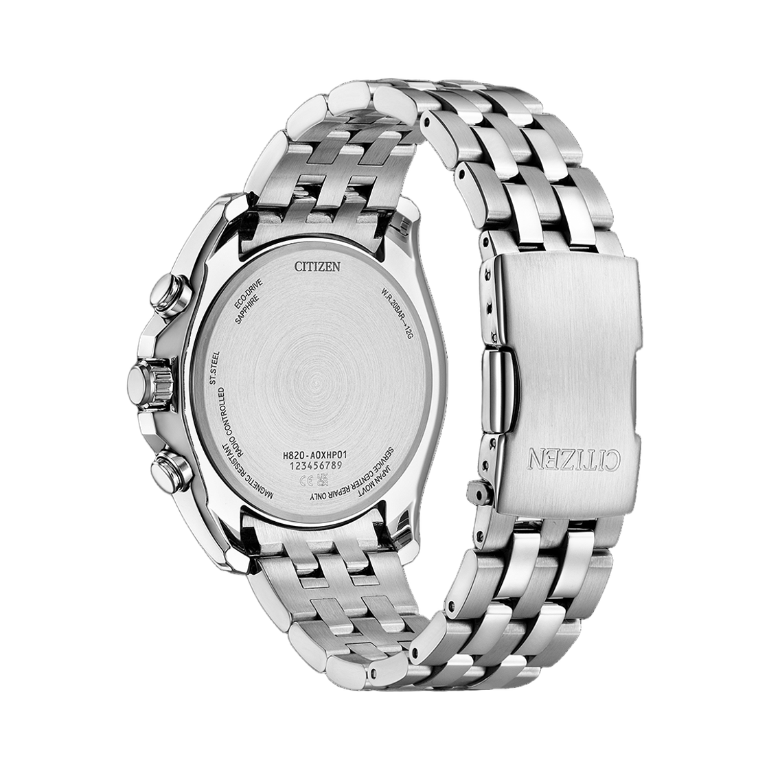 시티즌 글로벌 라디오 컨트롤 에코드라이브 44.3mm 스테인리스 스틸 실버 블루(Citizen Global Radio Controlled Eco-Drive 44.3mm Stainless Steel Silver Blue) - 2